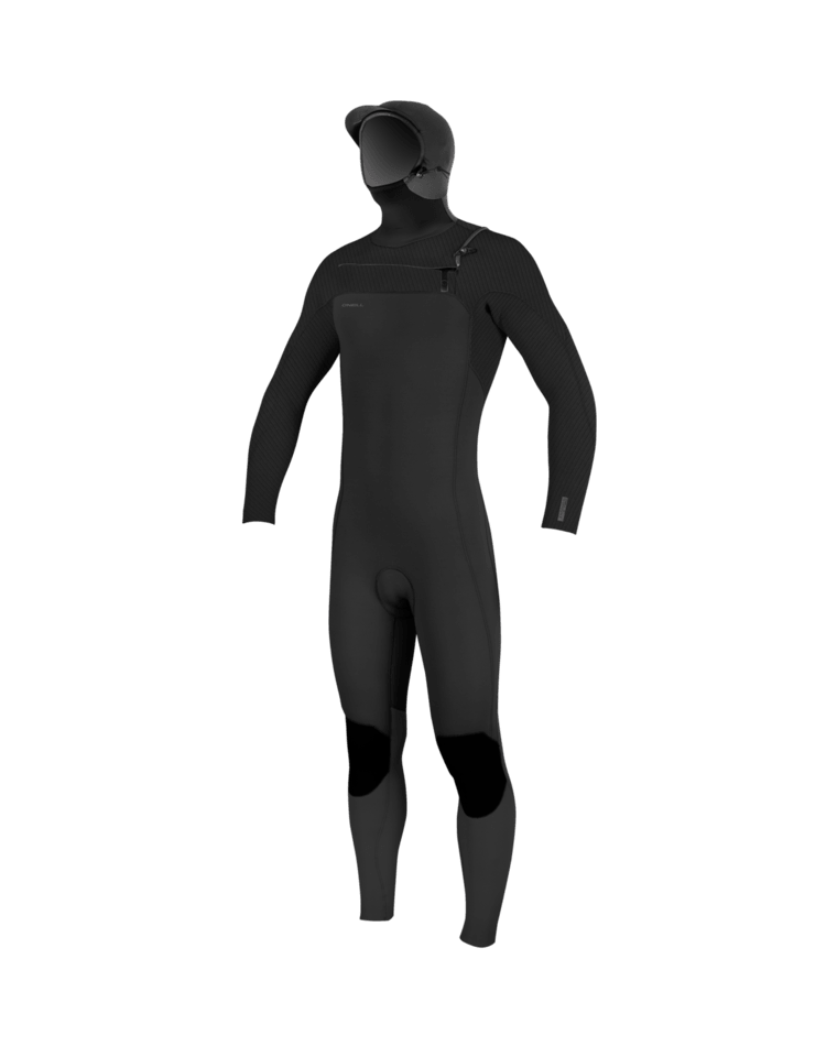 Hyperfreak 4/3mm+ Hooded Chest Zip Wetsuit In Black