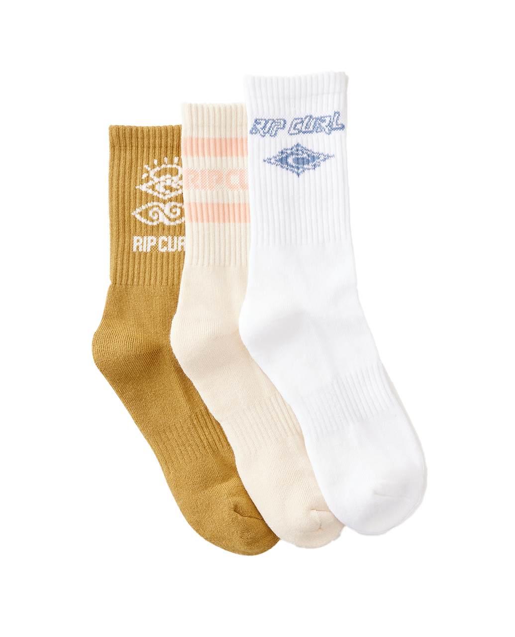 Icons Of Surf Socks (3 Pack) In Bronze