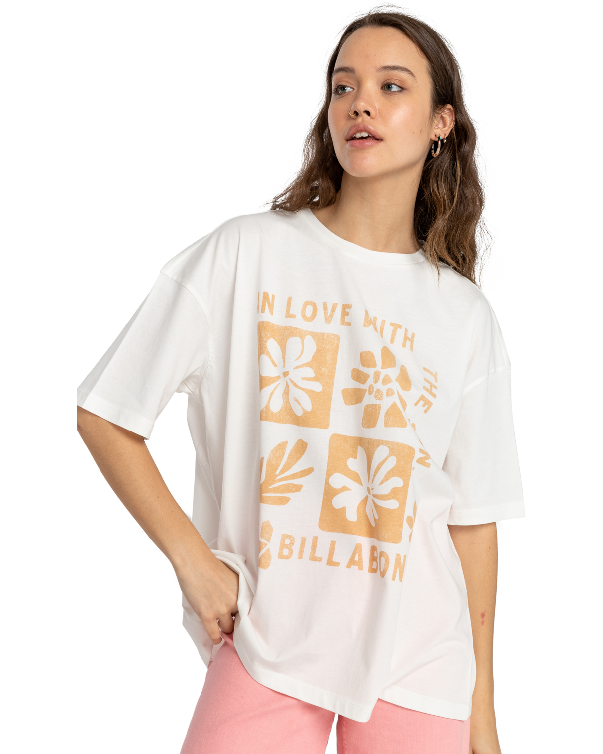 In Love With The Sun T-shirt In Salt Crystal