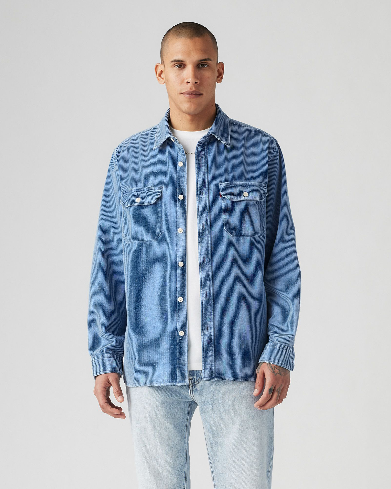 Jackson Work Jacket In Andor Light Indigo Cord