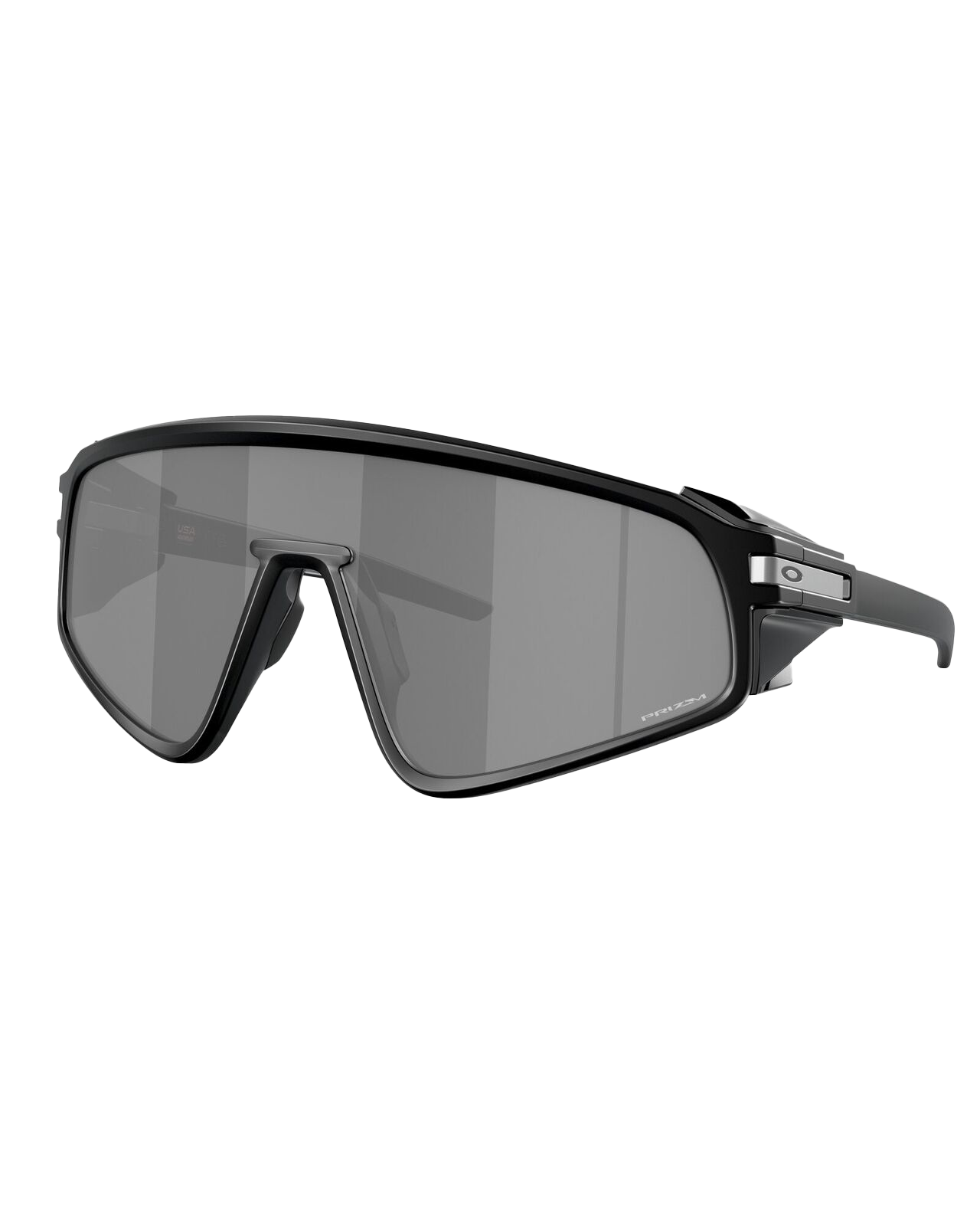 Latch Panel Prizm Sunglasses In Matte BlackandPrizm Black