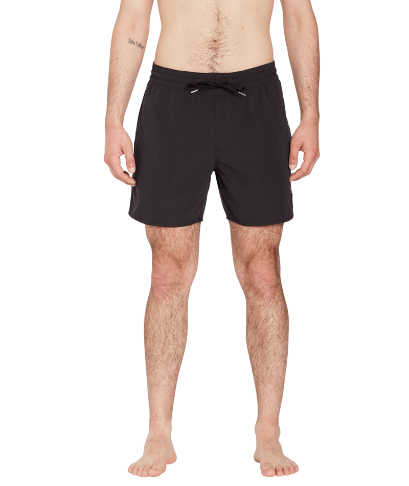 Lido Solid Swimshorts In Black