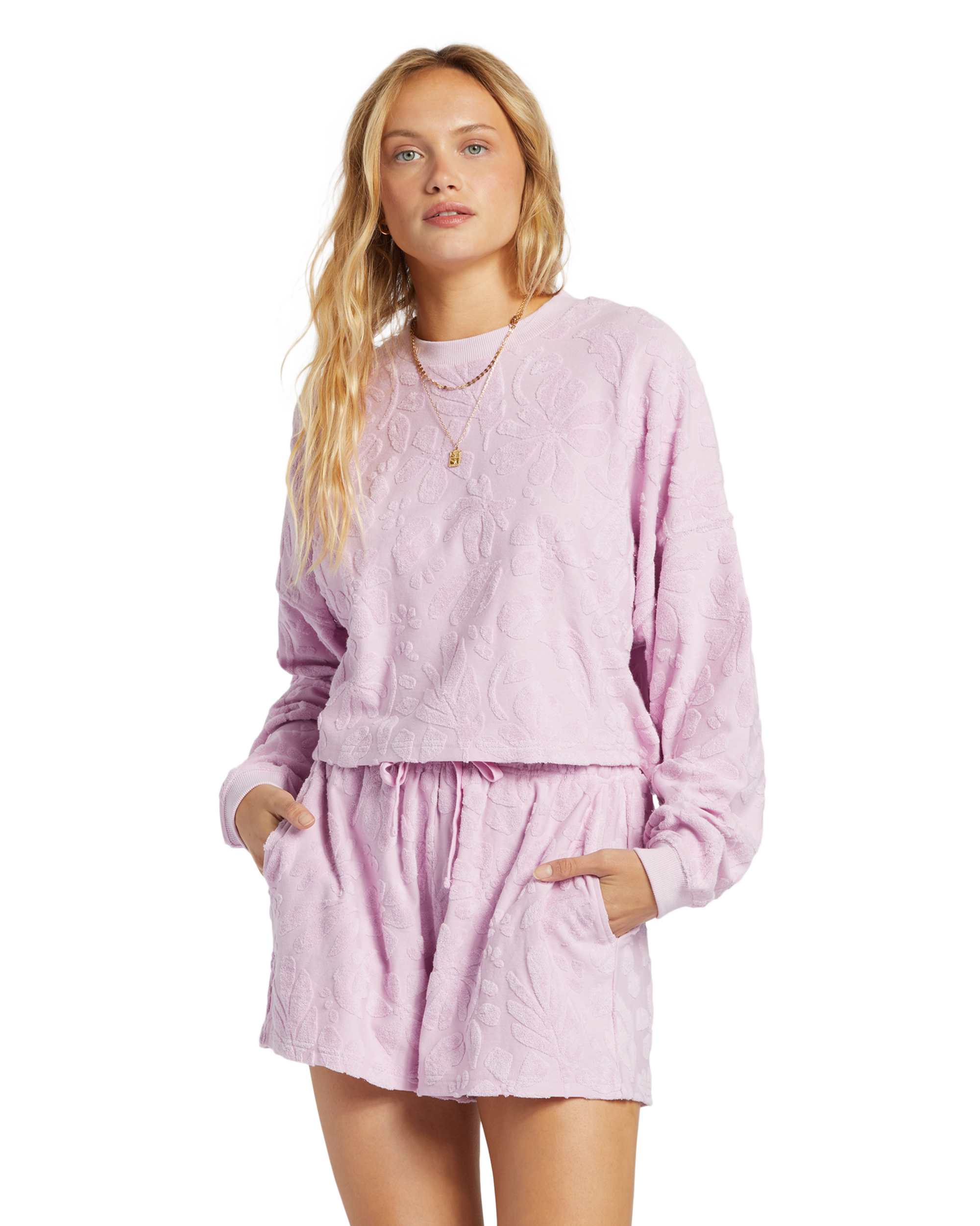 Loosen Up Sweatshirt In Lilac Smoke