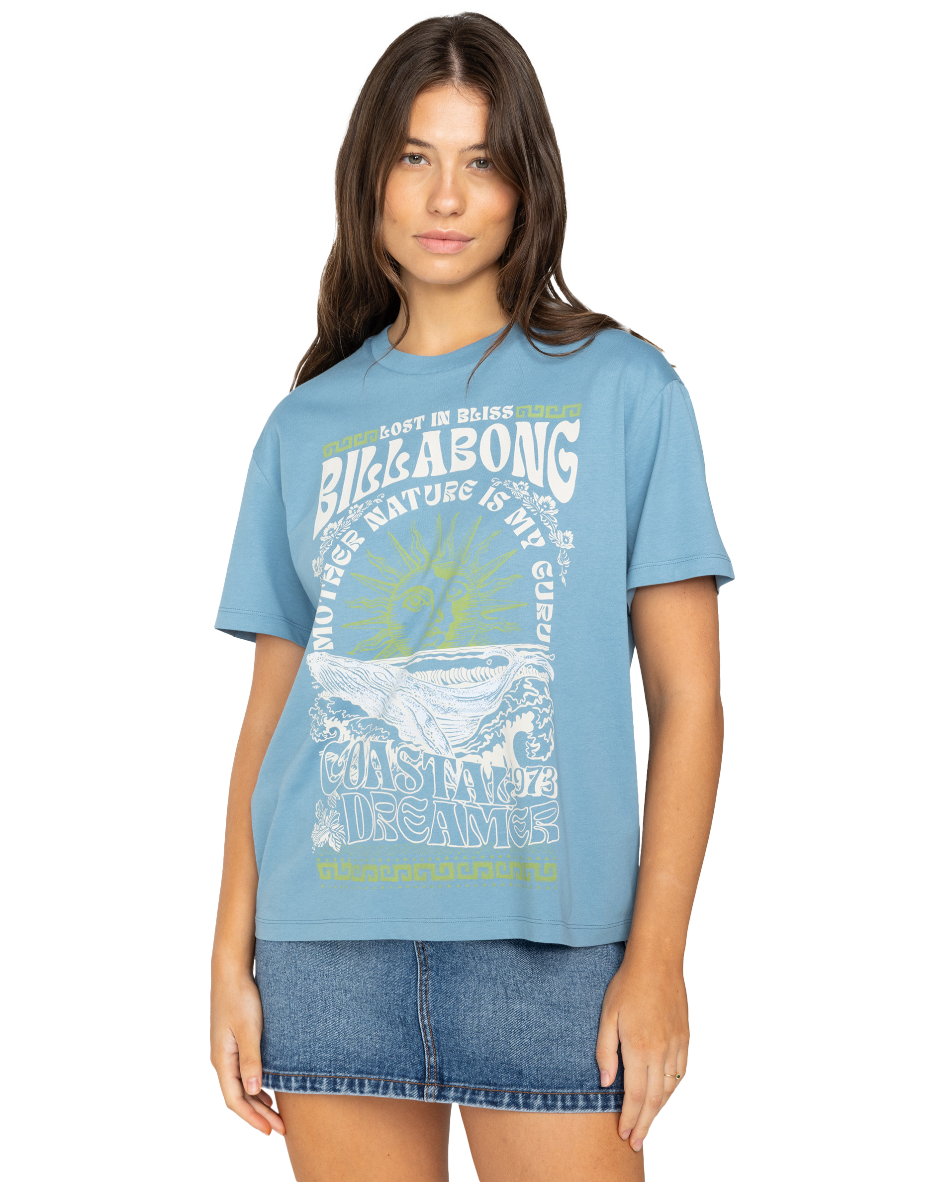 Lost In Bliss T-shirt In Blue Shadow