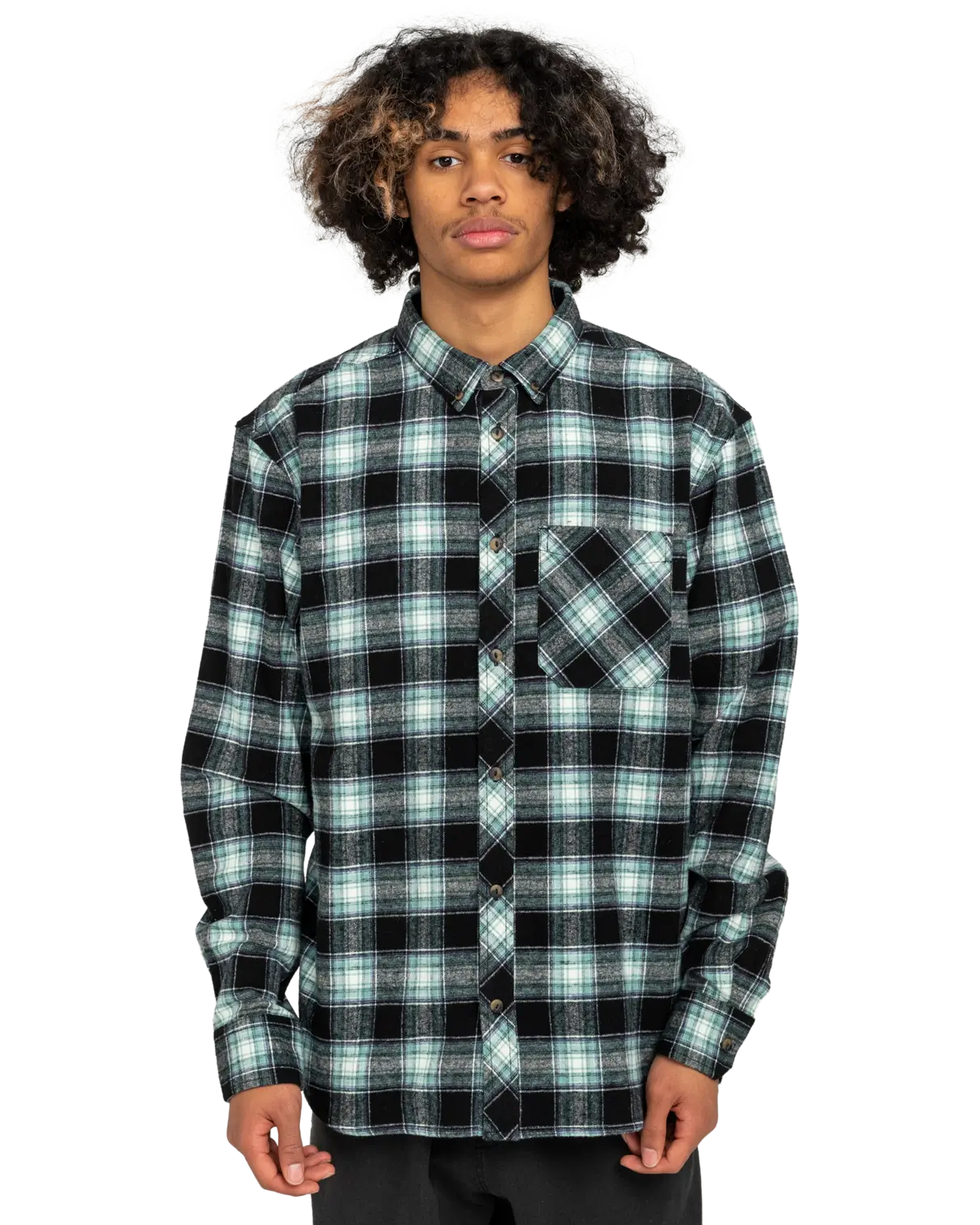 Lumber Classic Flannel Shirt In BlackandMineral