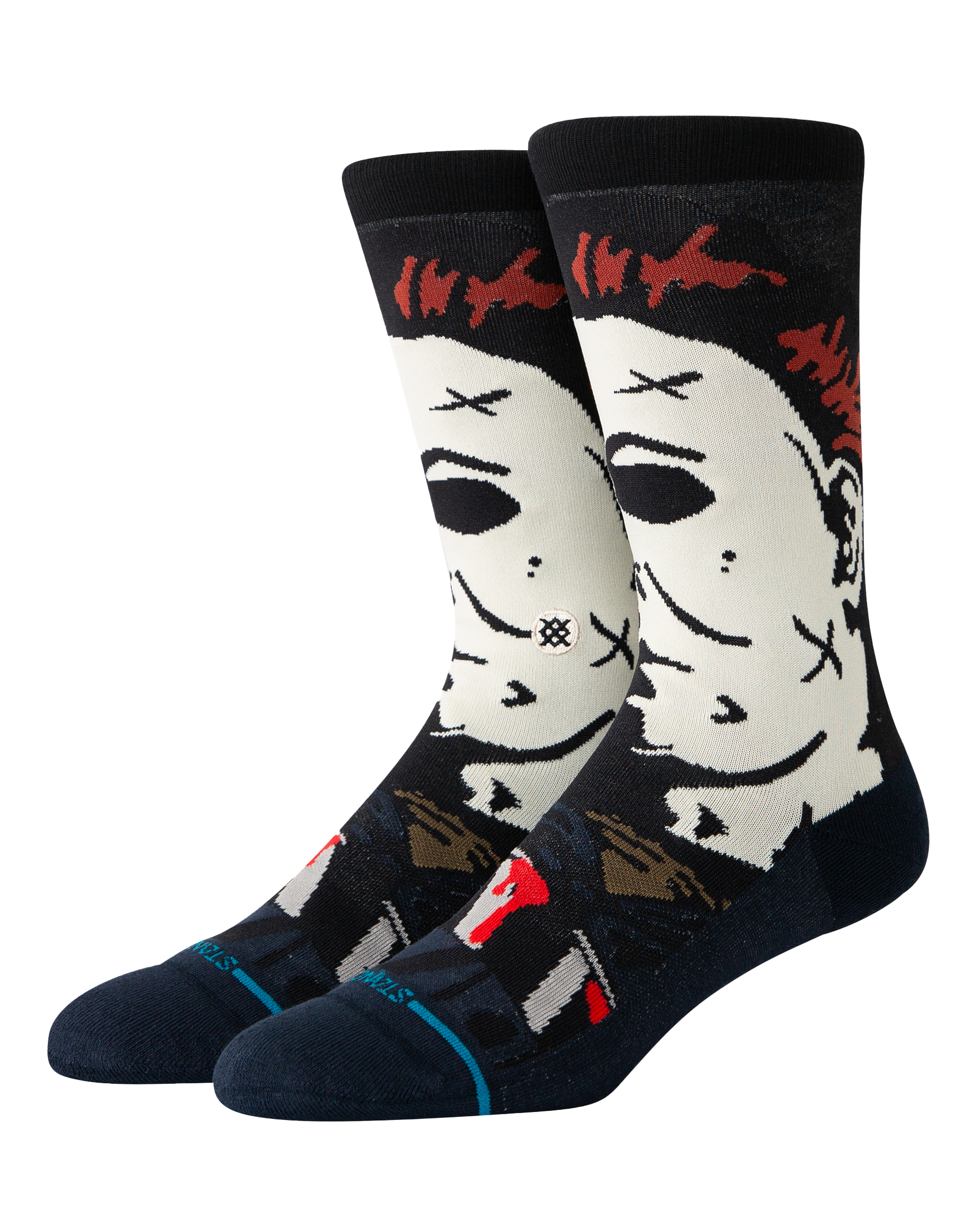 Michael Myers Crew Socks In Navy