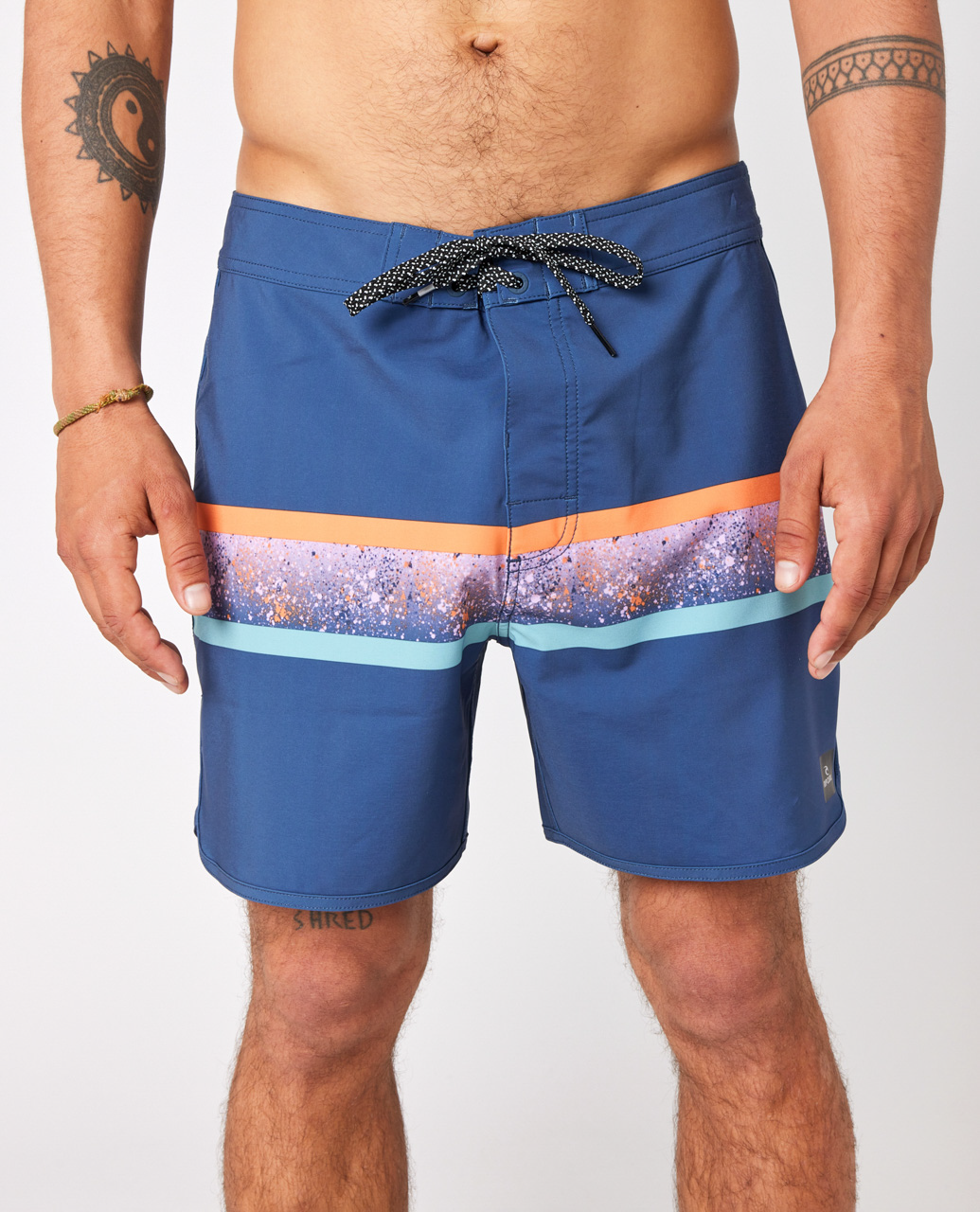 Mirage Retro Mama Fiz Boardshorts In Washed Navy