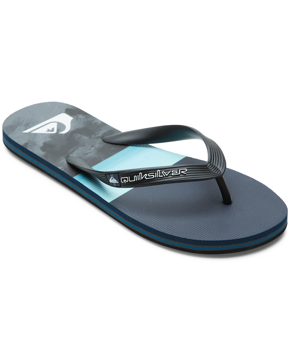 Molokai Panel Flip Flops In BlueandGrey