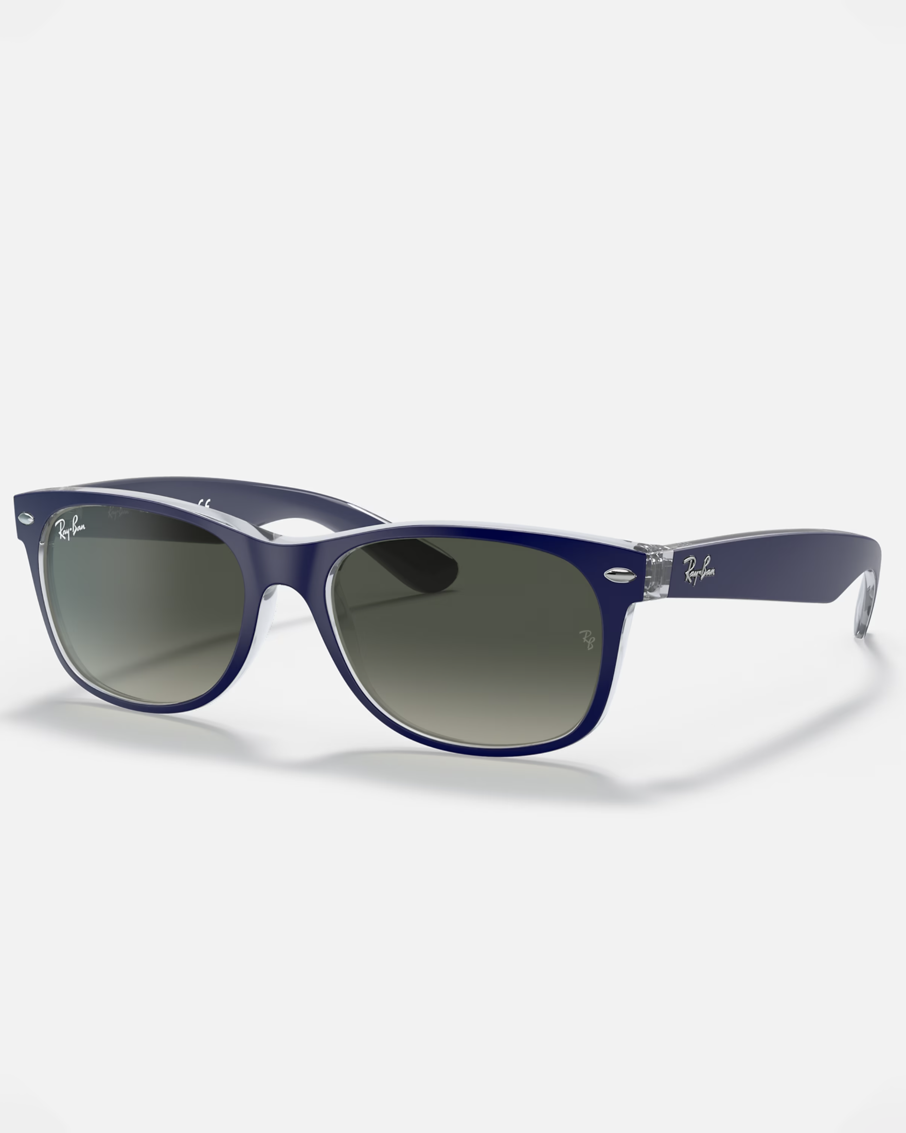 New Wayfarer Bicolour Sunglasses In BlueandGreen