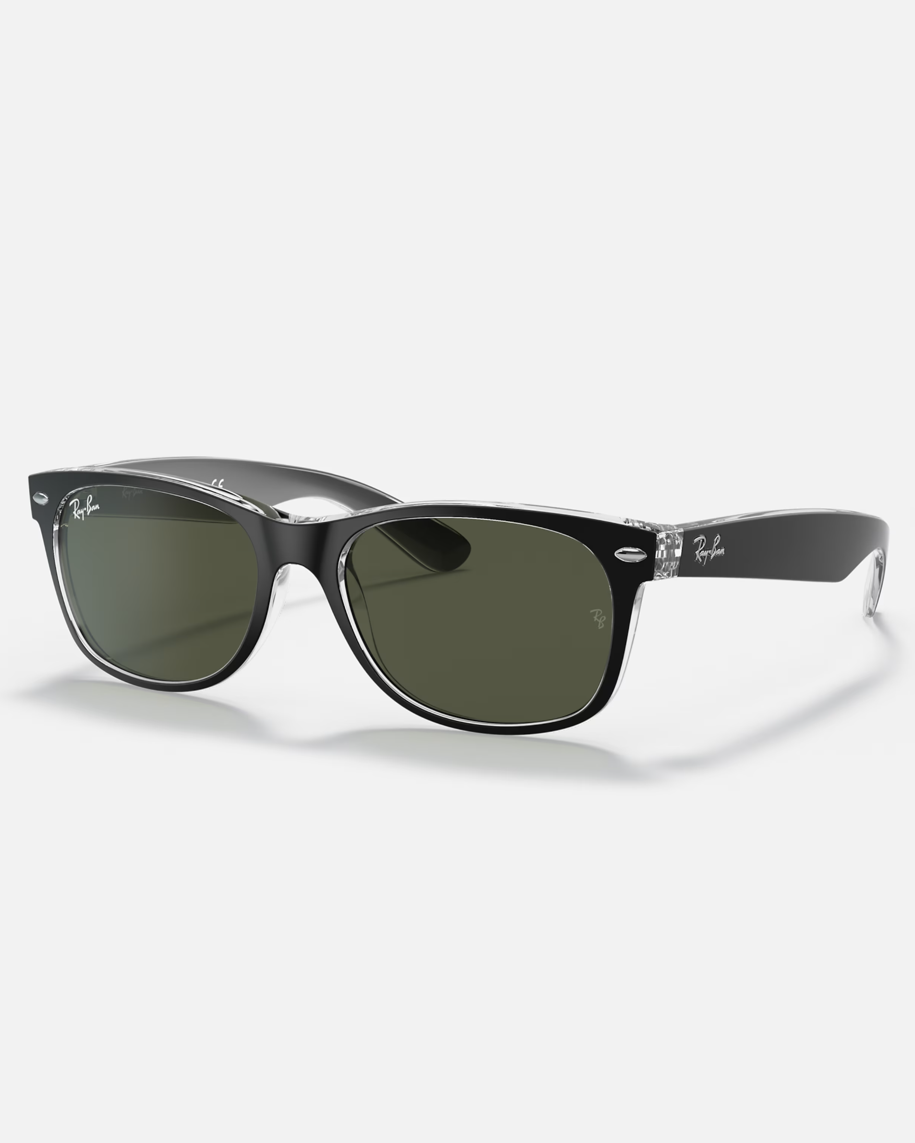 New Wayfarer Colour Mix Sunglasses In BlackandGreen