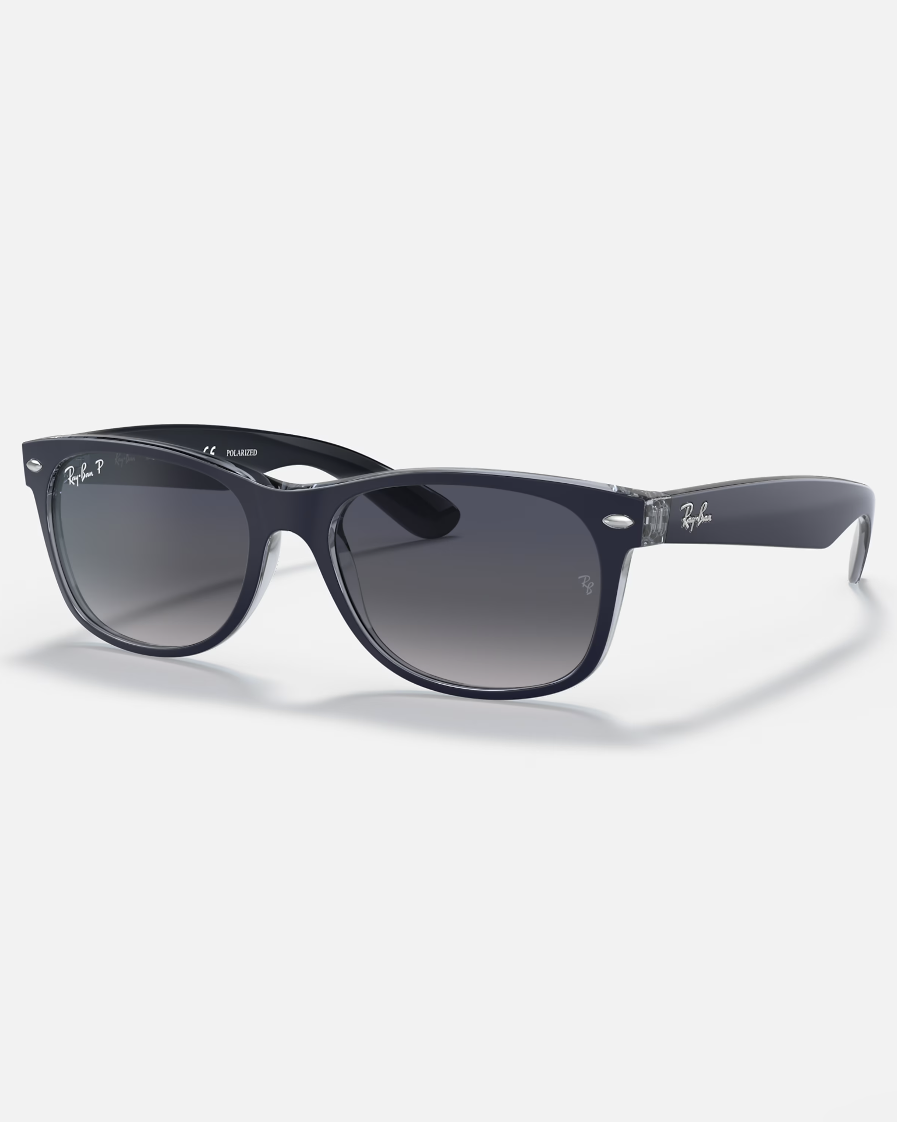 New Wayfarer Polarised Sunglasses In Matte Blue