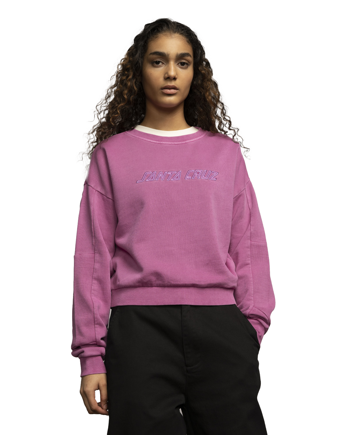 Nomad Strip Sweatshirt In Mindful Mauve