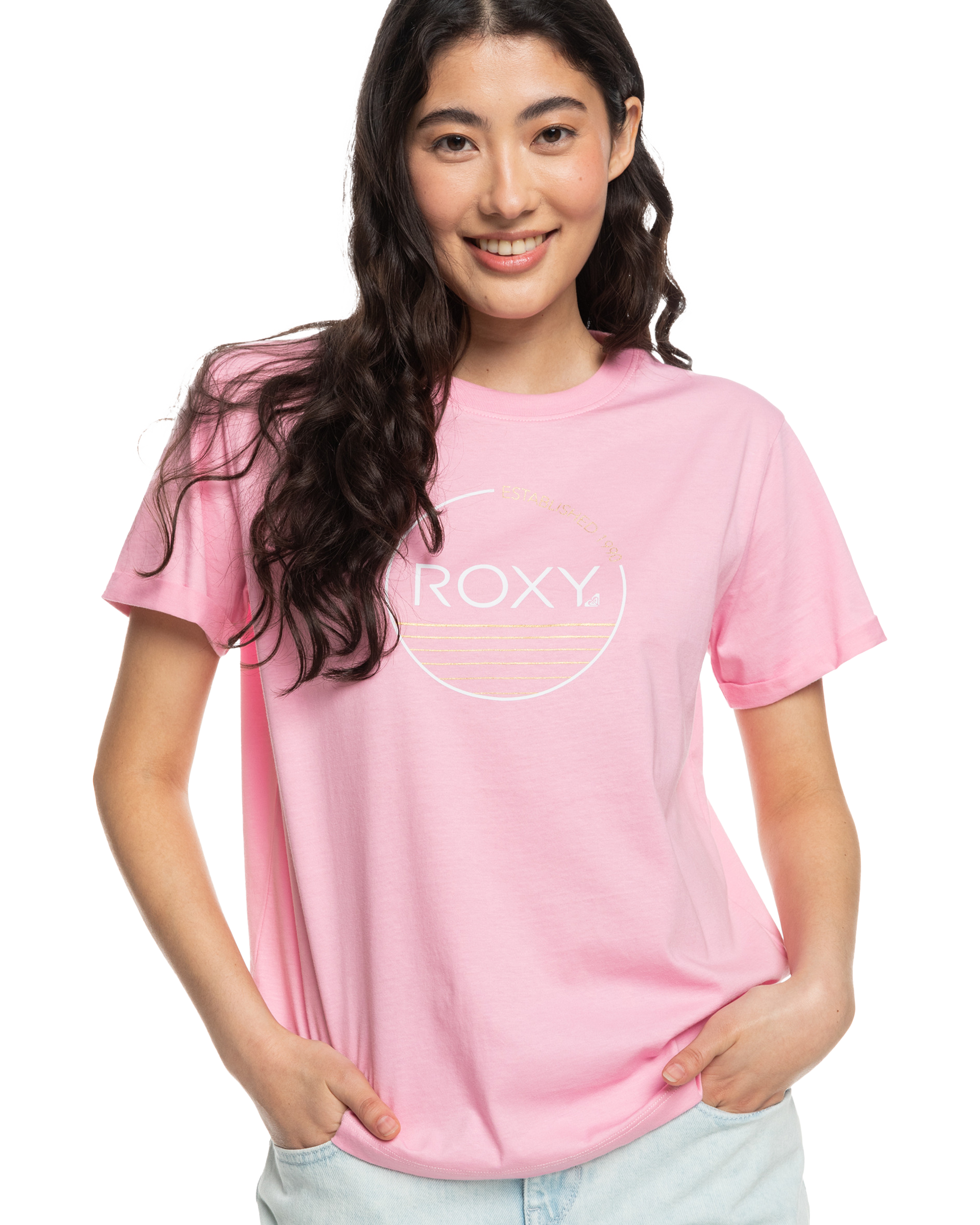 Noon Ocean T-shirt In Prism Pink