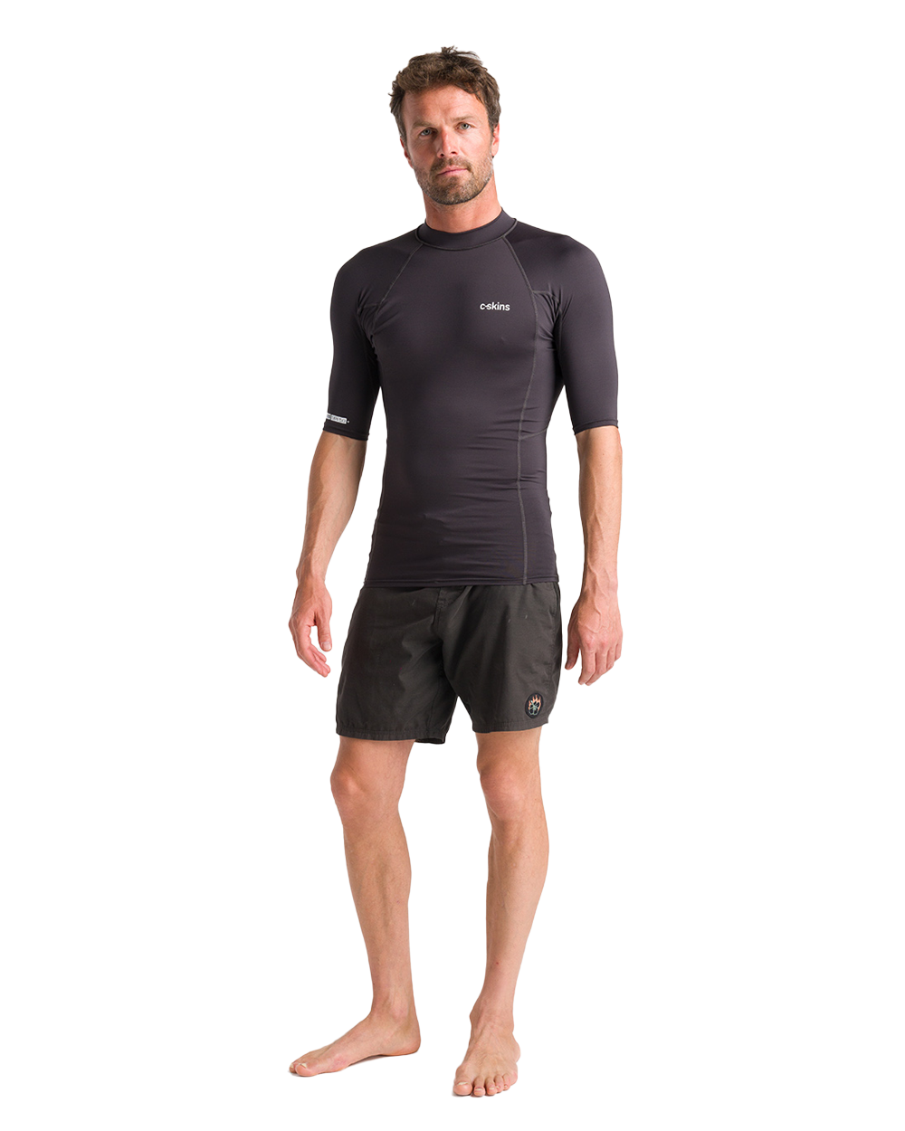 Nuwave Basics Rash Vest In Anthracite