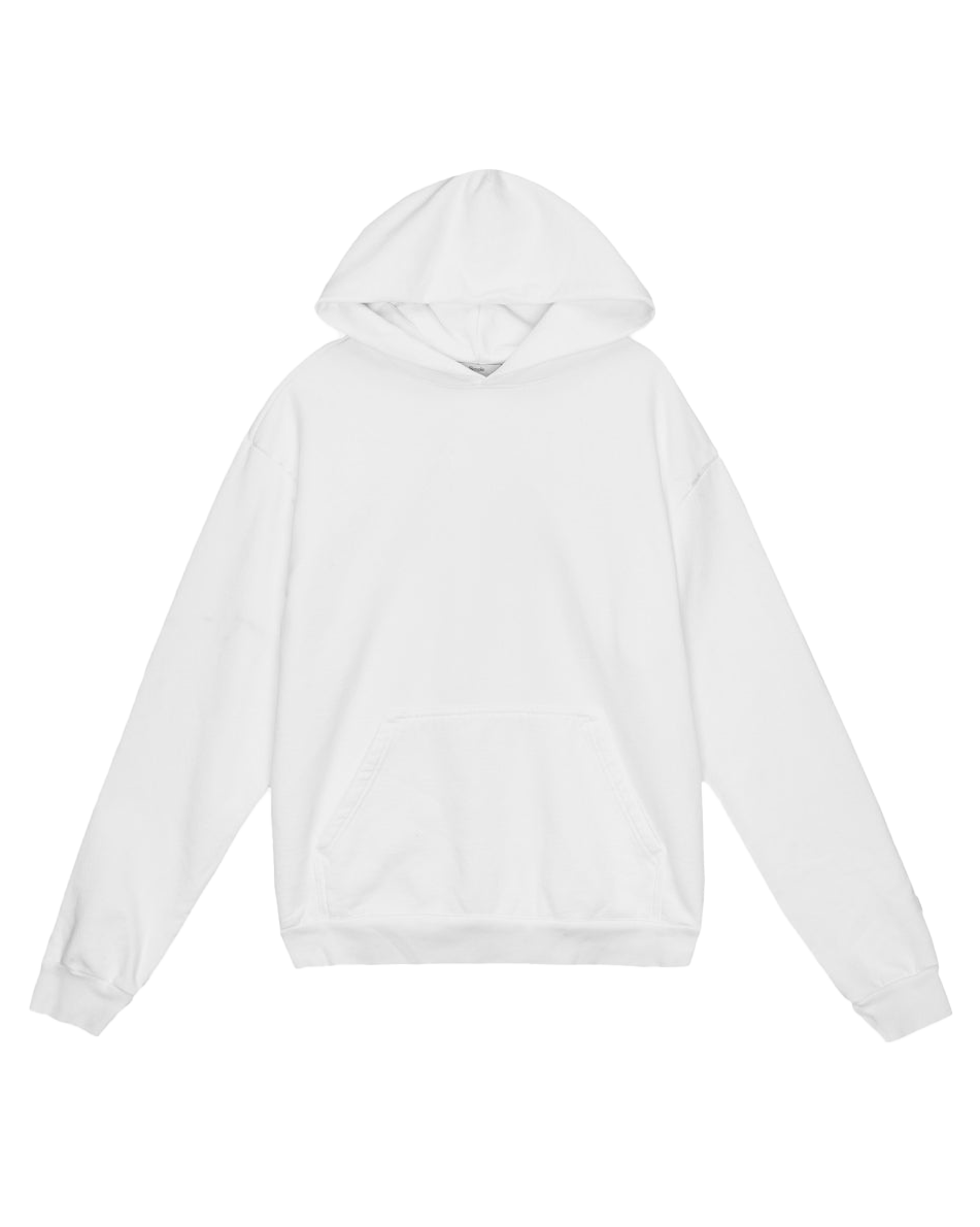 Oval Midweight Hoodie In White