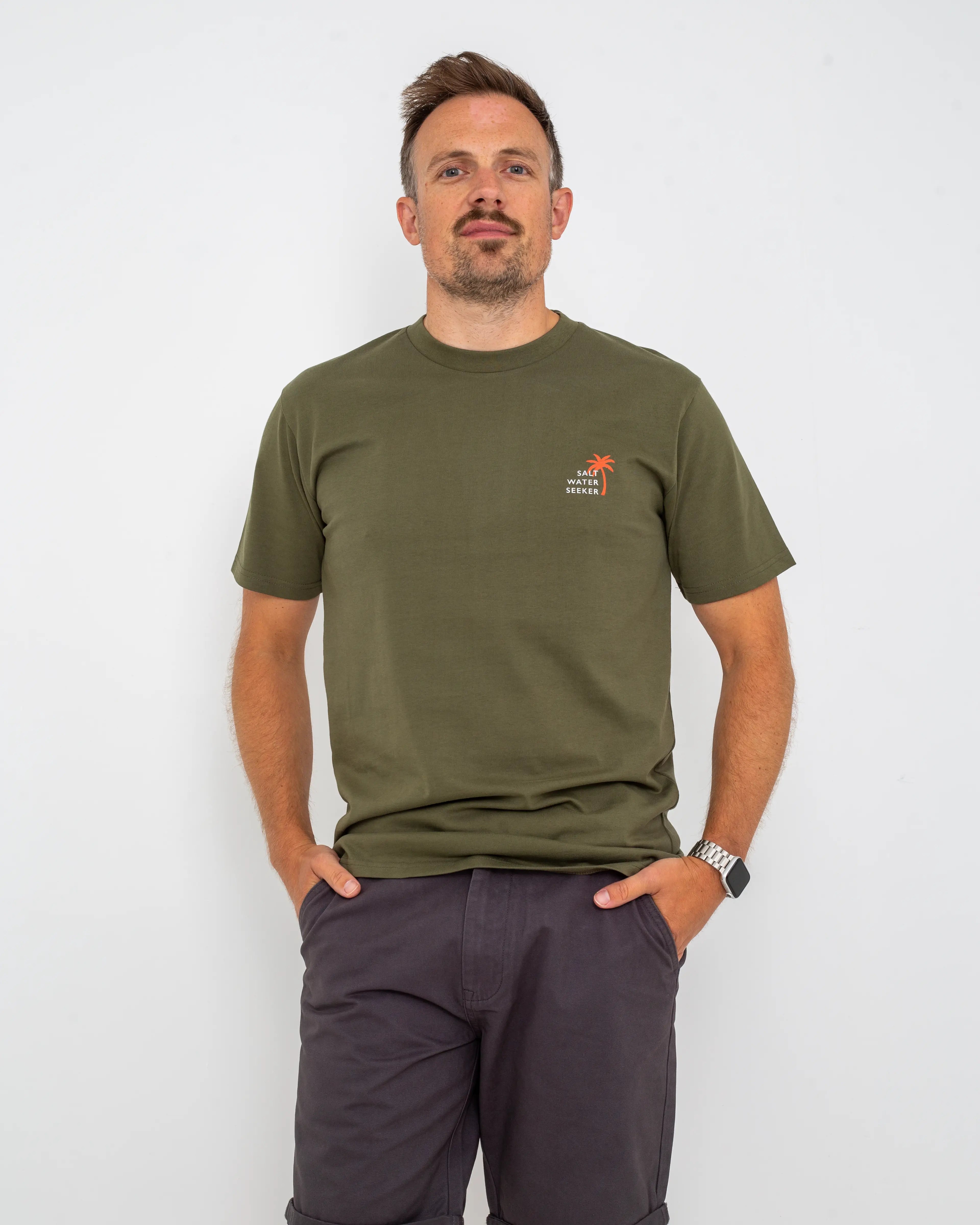 Palm T-shirt In Army