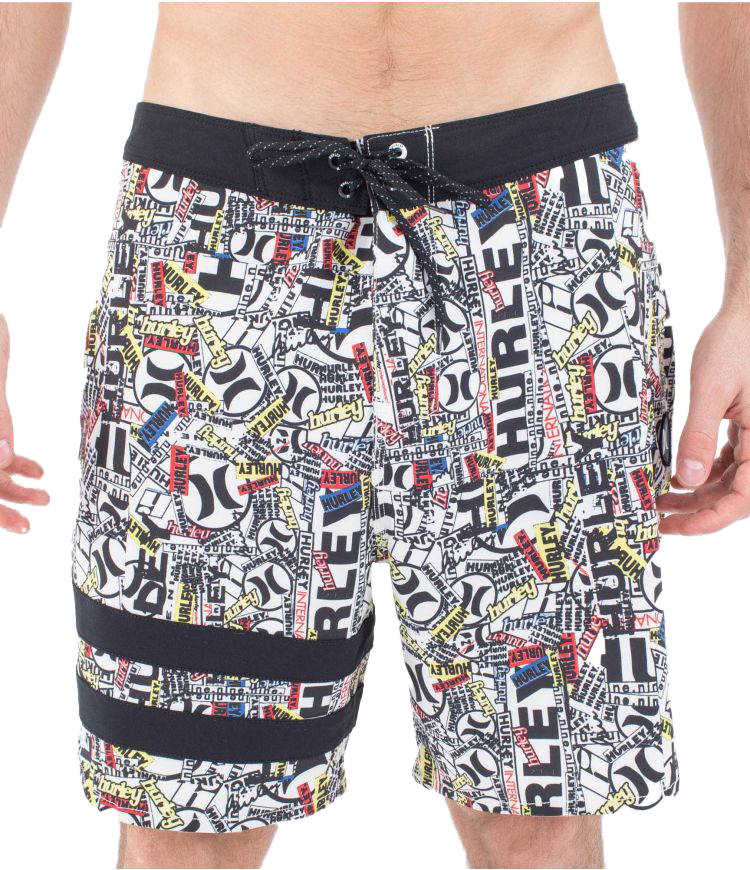 Phantom Eco 25th Block Party Boardshorts In Barely Bone