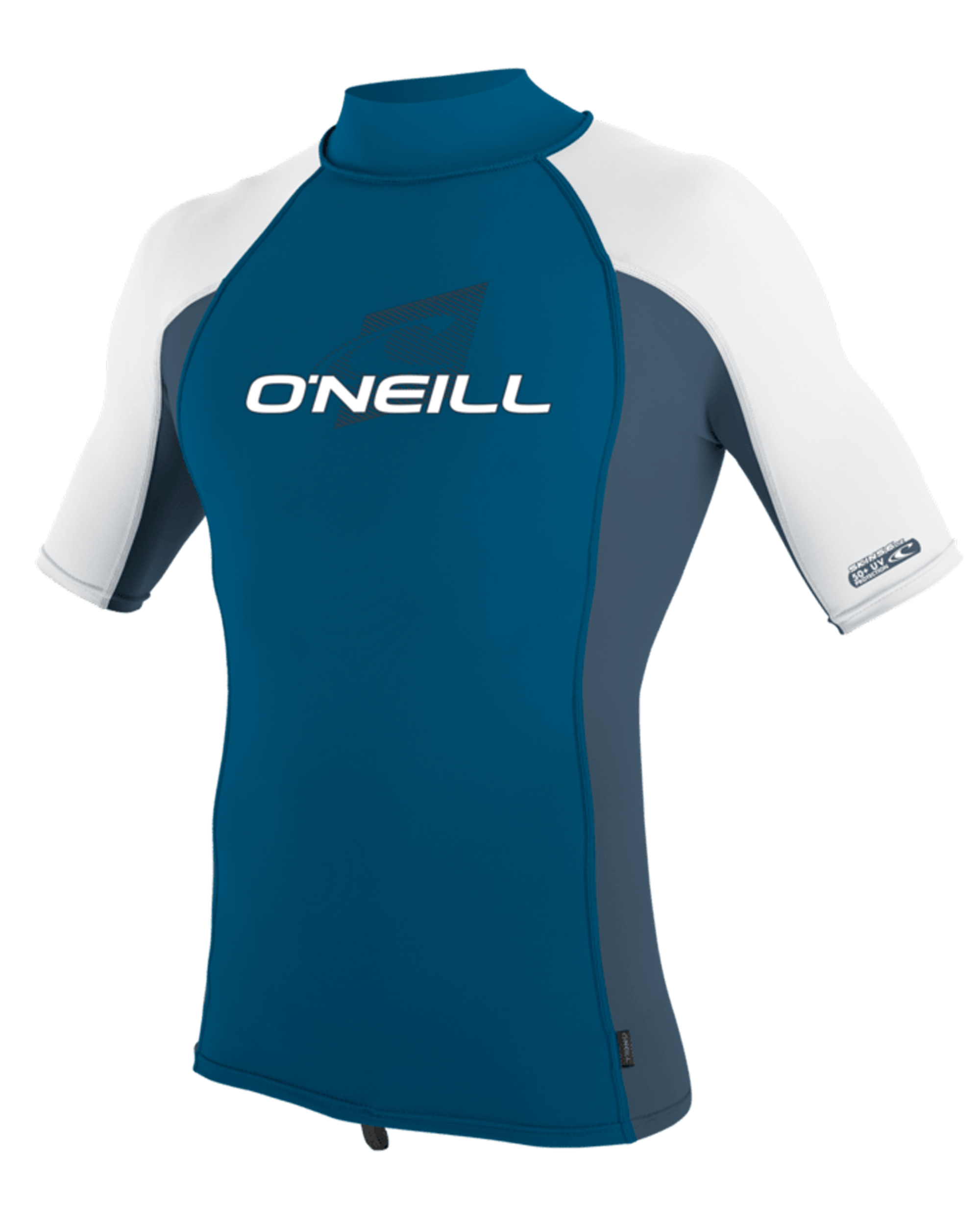 Premium Skins Turtleneck Rash Vest In Ultra Blue  Copen BlueandWhite