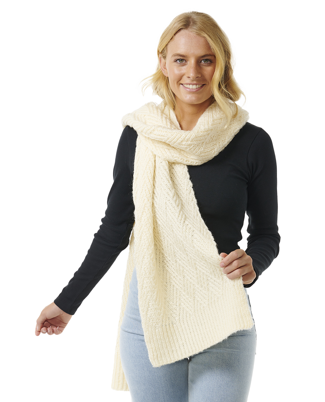 Premium Surf Scarf In Beige