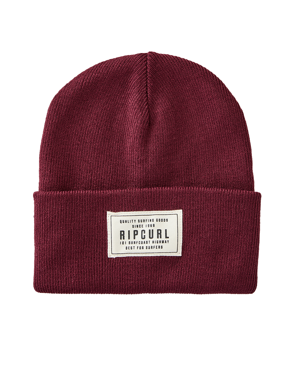 Premium Surf Tall Beanie In Dark Red