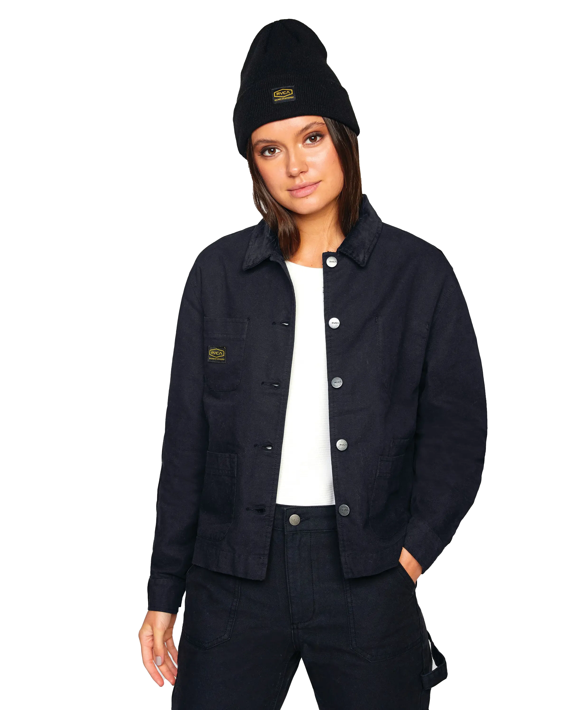 Recession Chore Jacket In True Black