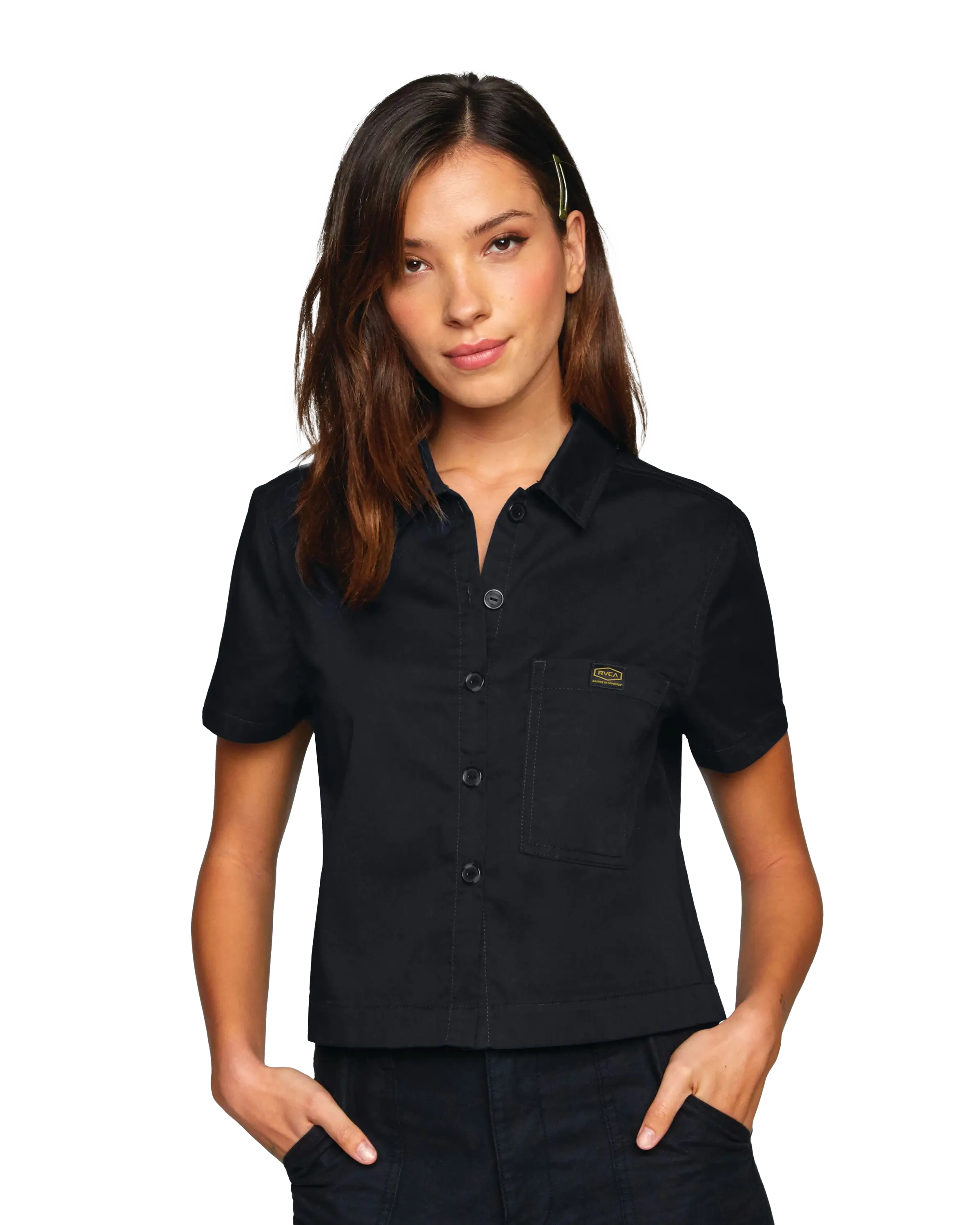 Recession Shirt In Rvca Black