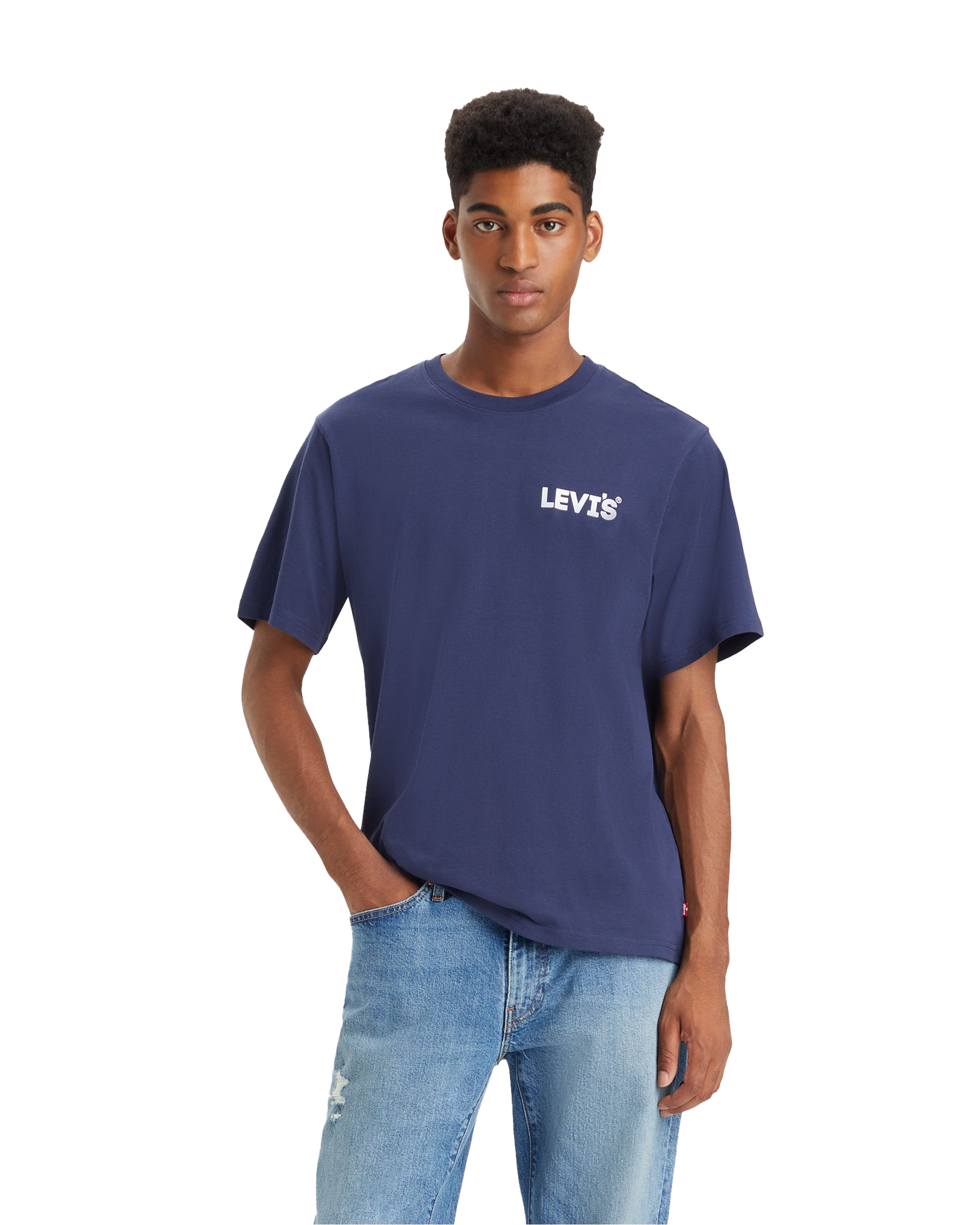 Relaxed Graphic T-shirt In Naval Academy