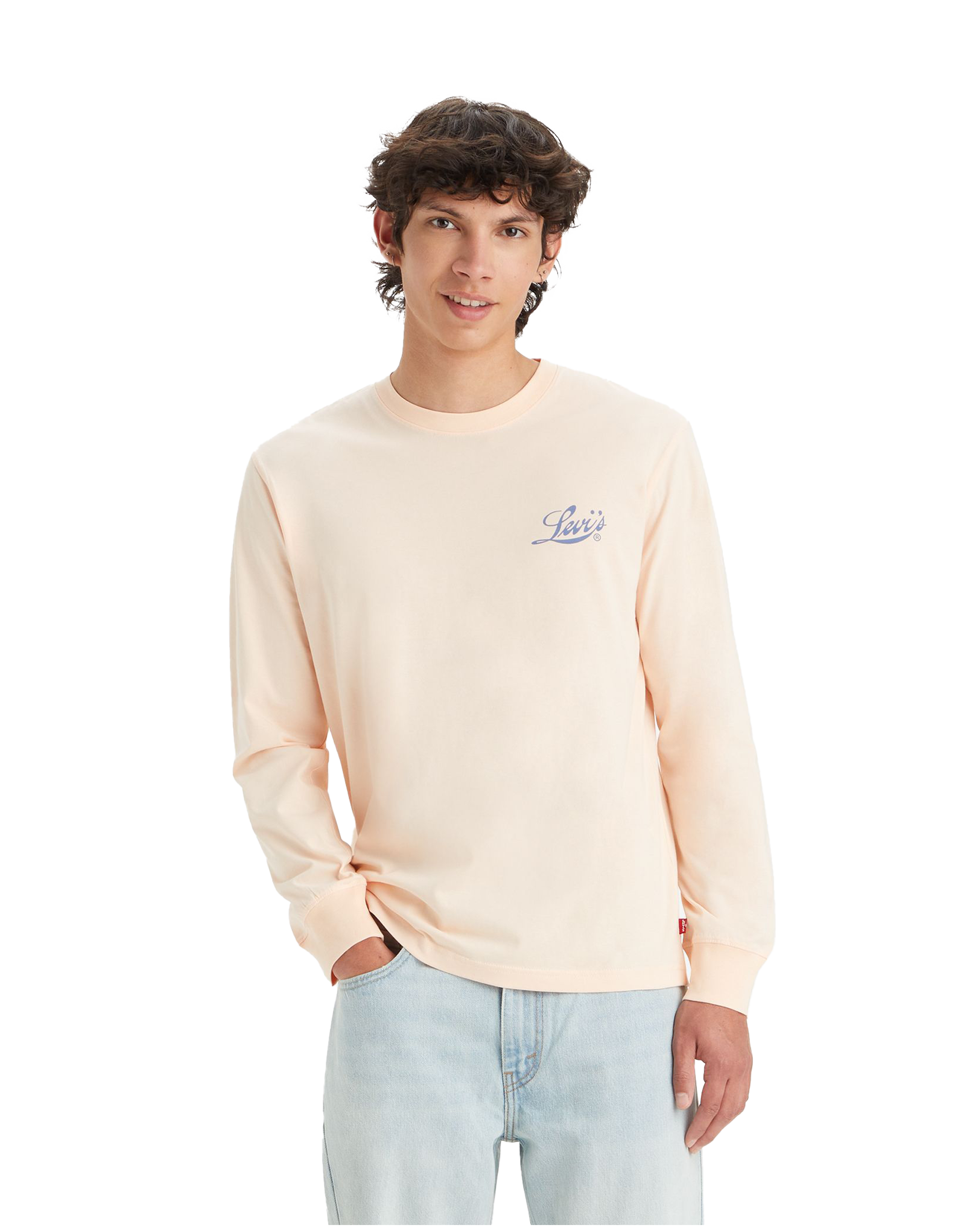 Relaxed Palm T-shirt In Pale Peach