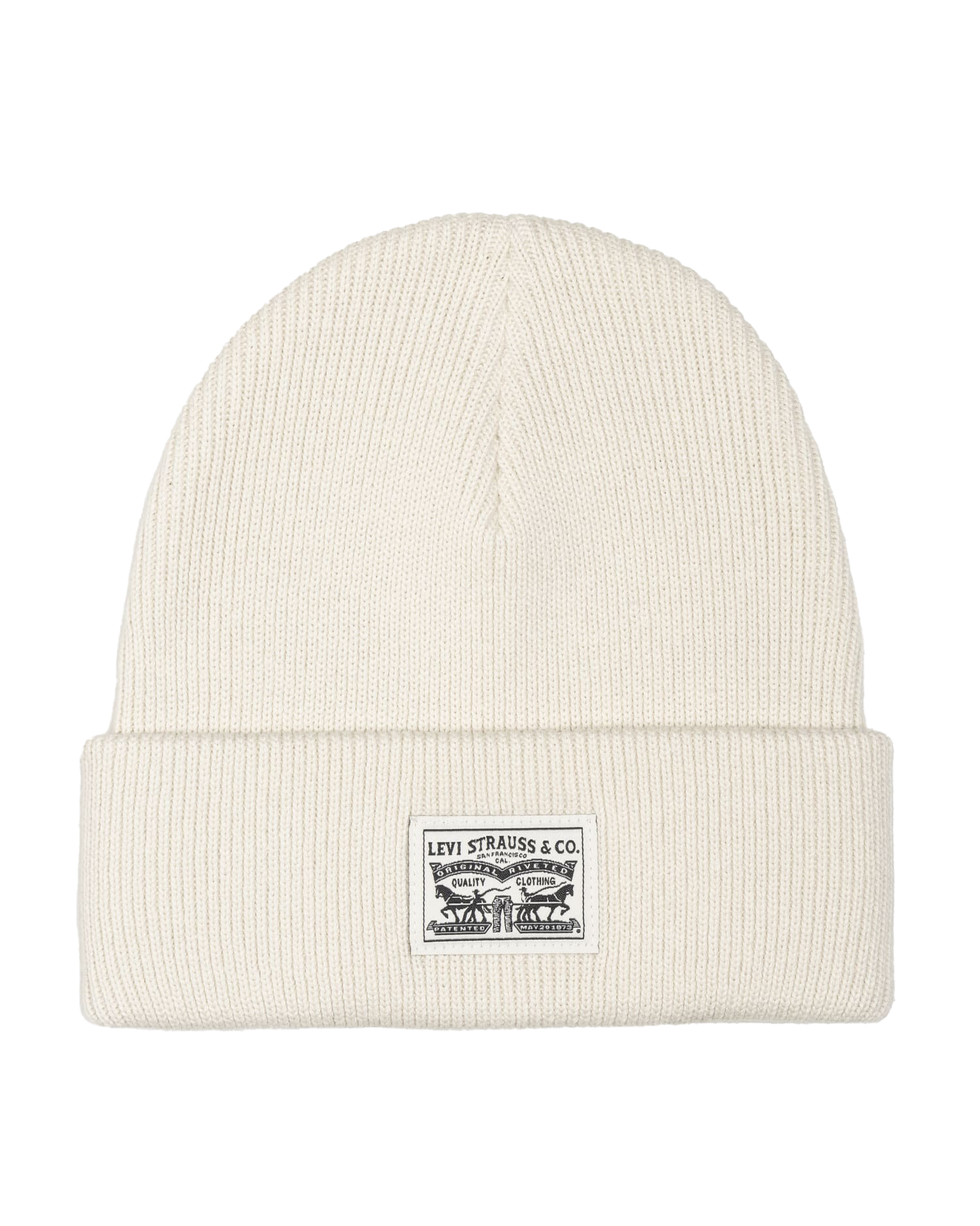 Backpatch Beanie In Cream