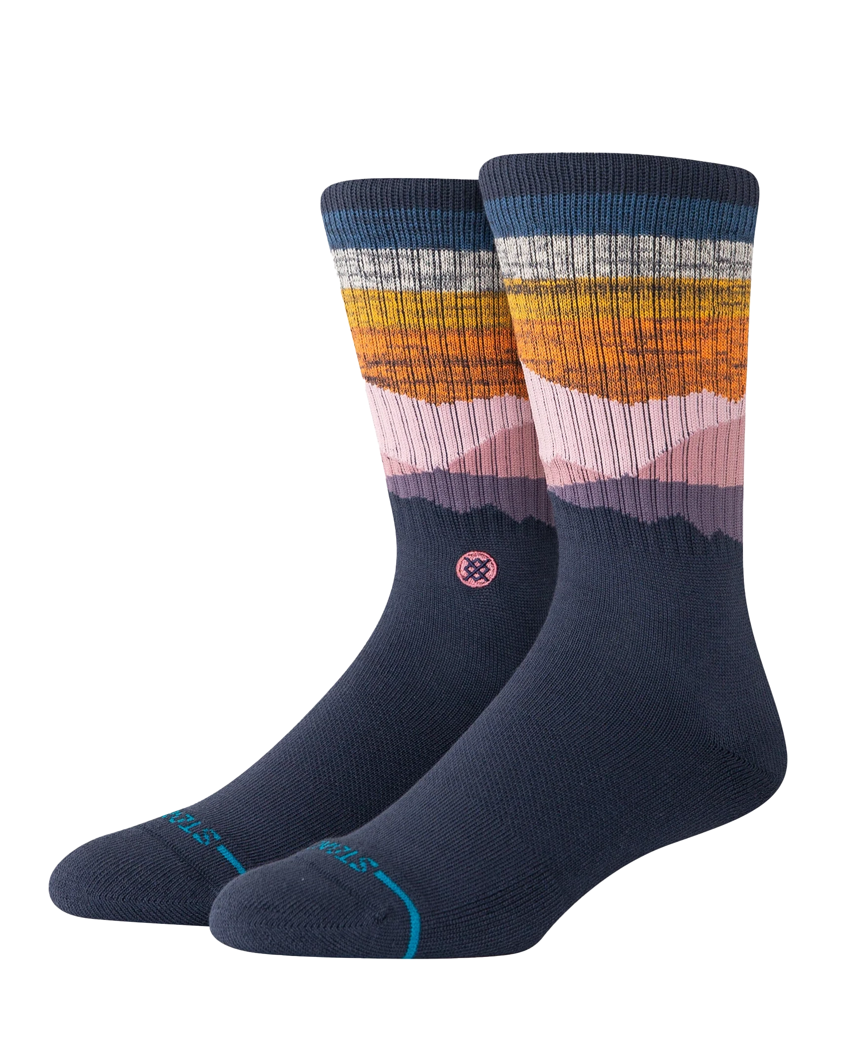 Saddleback Crew Socks In Navy