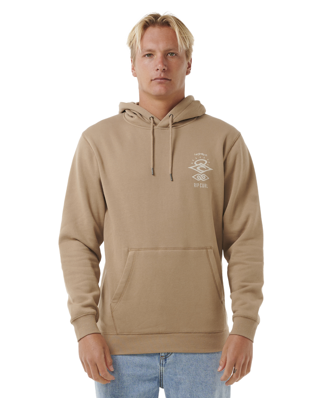 Search Icon Hoodie In Sand Dune