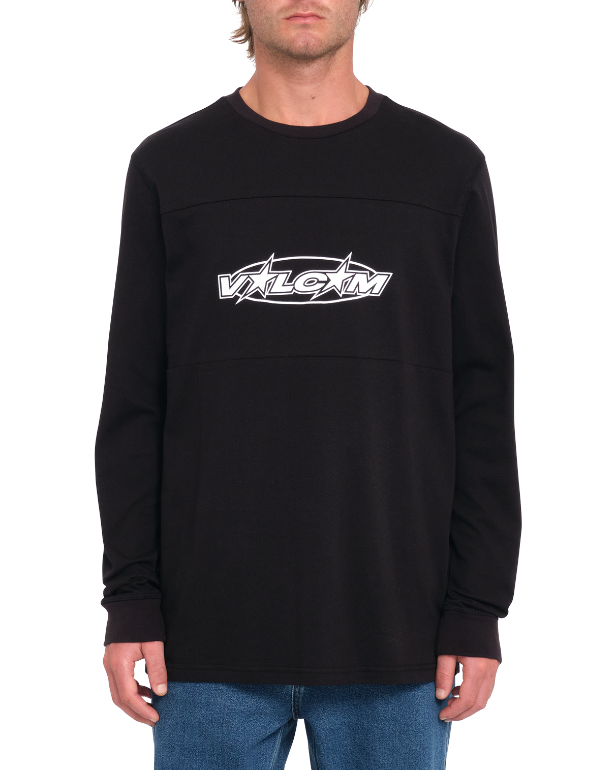 Sendstone Crew Long Sleeve T-shirt In Black