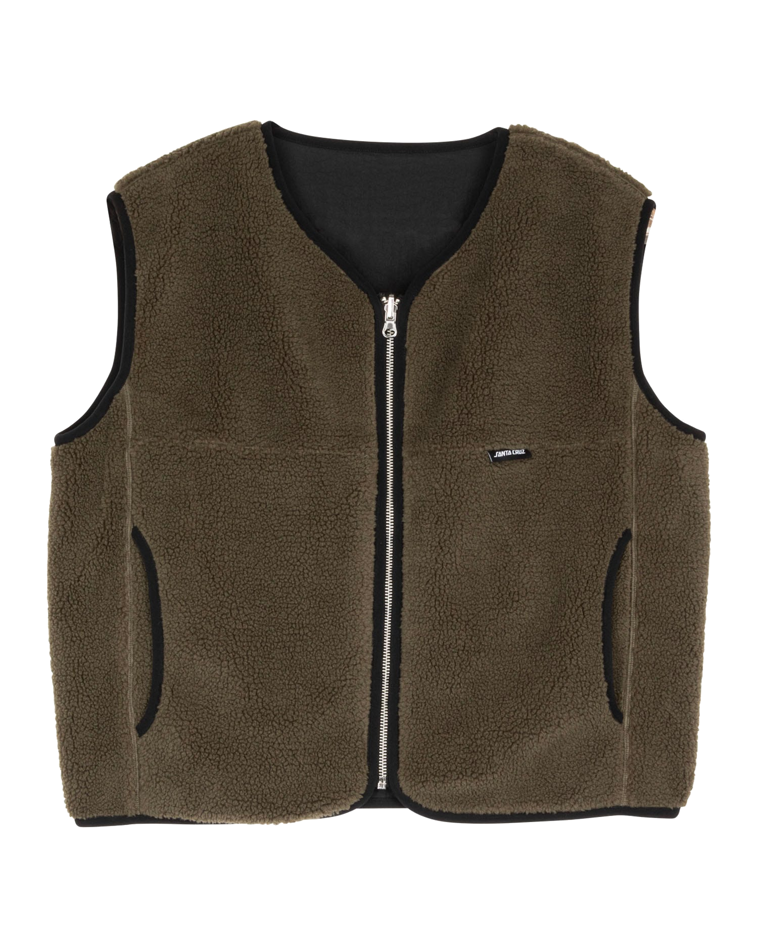 Sierra Reversible Gilet In Sea KelpandBlack