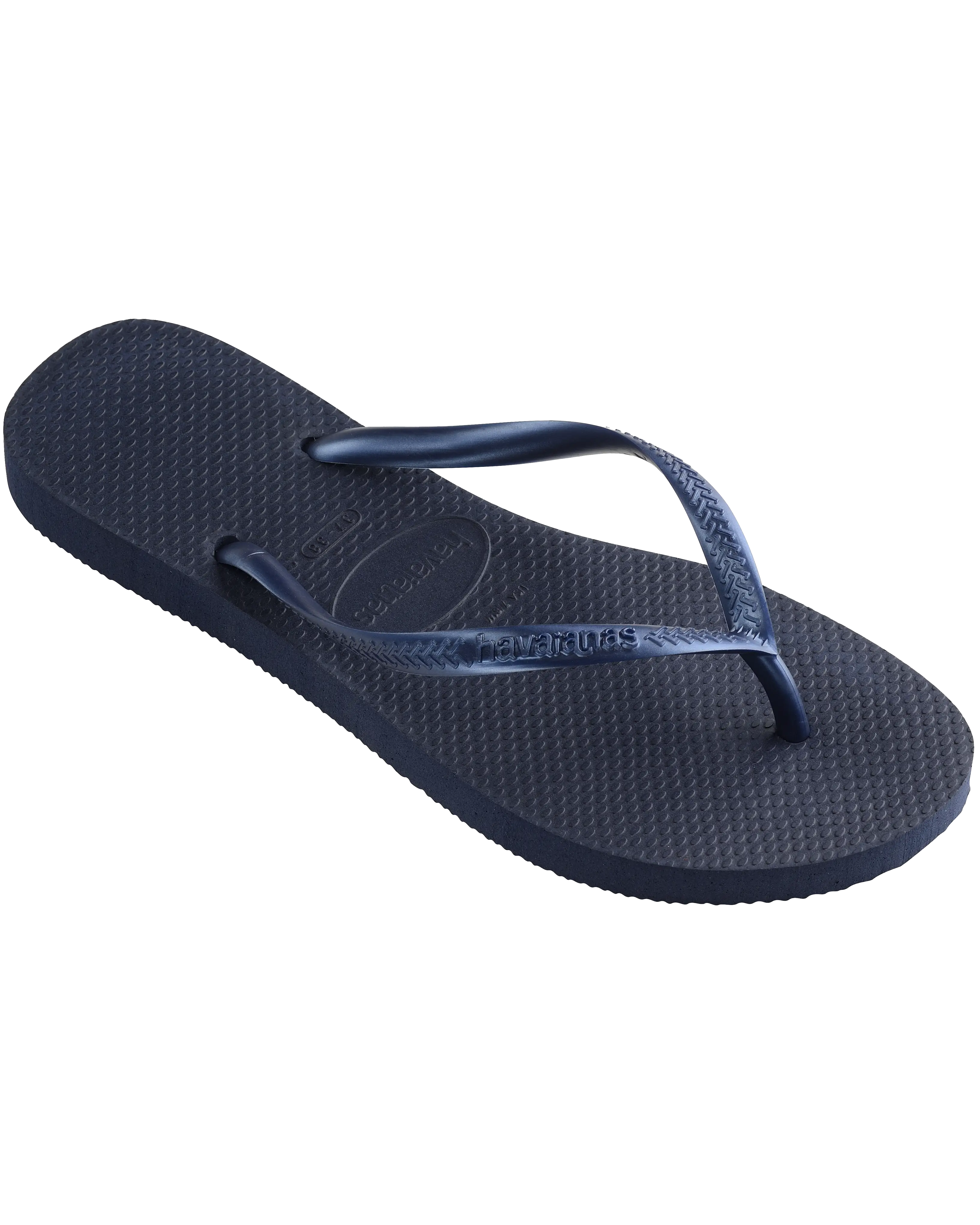 Slim Flip Flops In Navy Blue