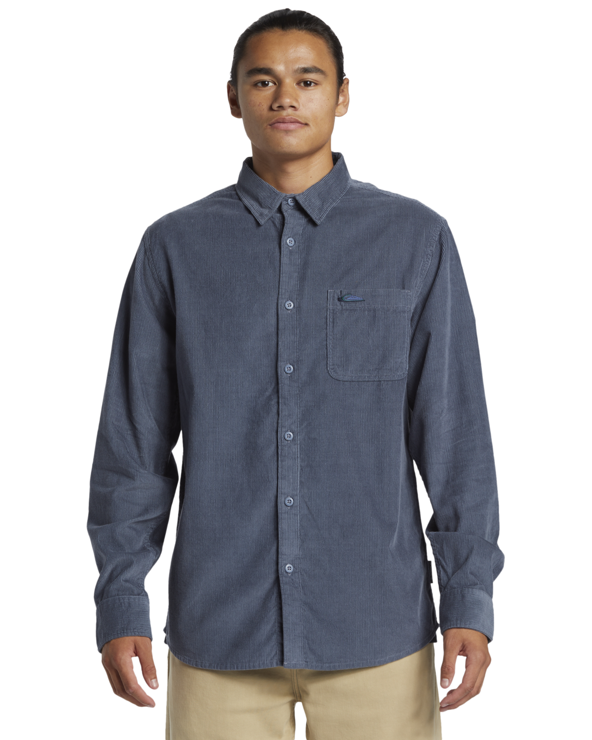 Smoke Trail Corduroy Shirt In Flint Stone