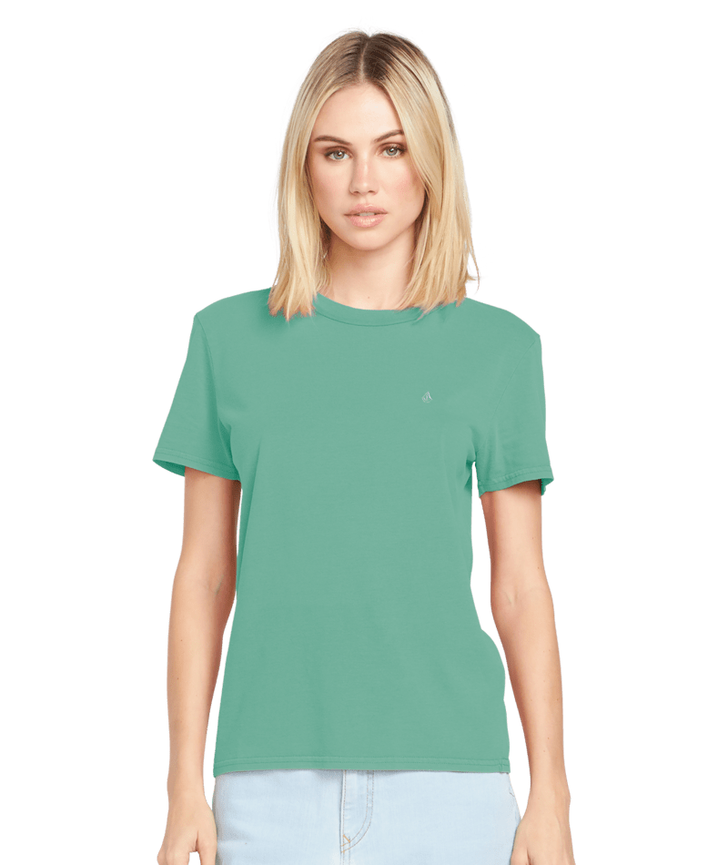 Solid Stone T-shirt In Sea Green