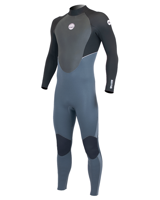 Stealth 3/2mm Back Zip Wetsuit In Black