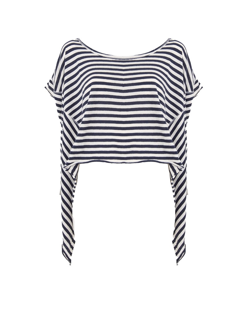 Striped Angel T-shirt In Navy Combo