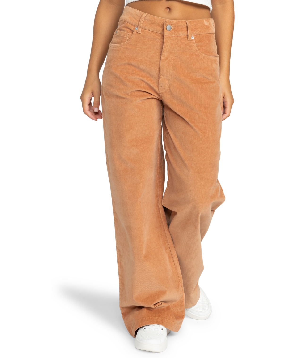 Surf On Cloud Corduroy Stretch Trousers In Camel