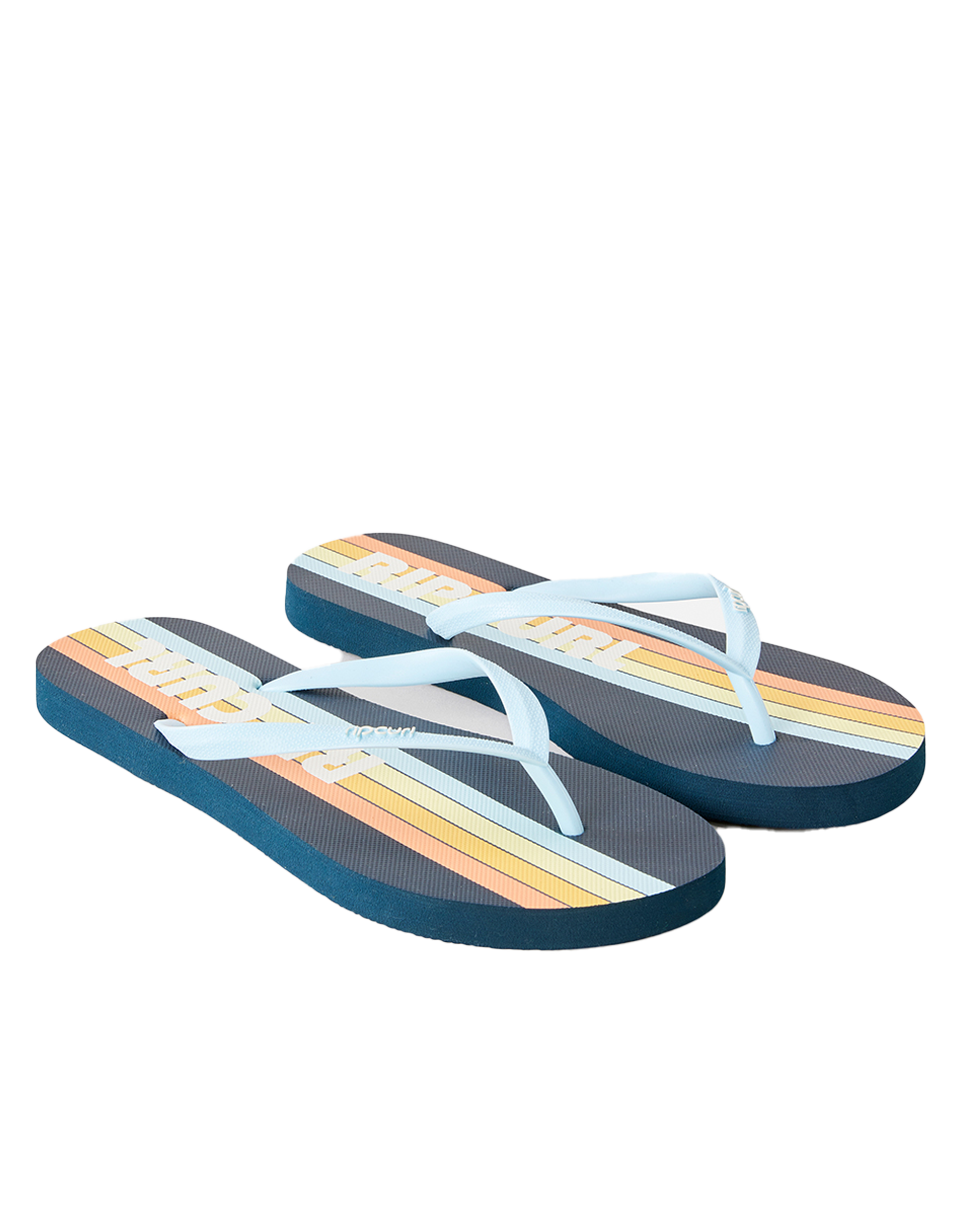 Surf Revival Bloom Flip Flops In Navy