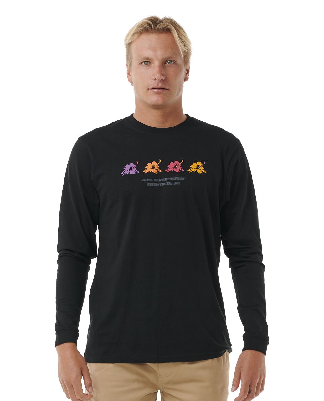 Surf Revival Hoffman Long Sleeve T-shirt In Black