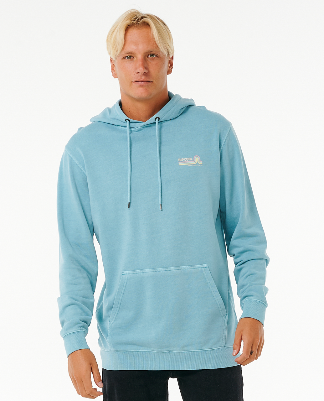 Surf Revival Hoodie In Dusty Blue