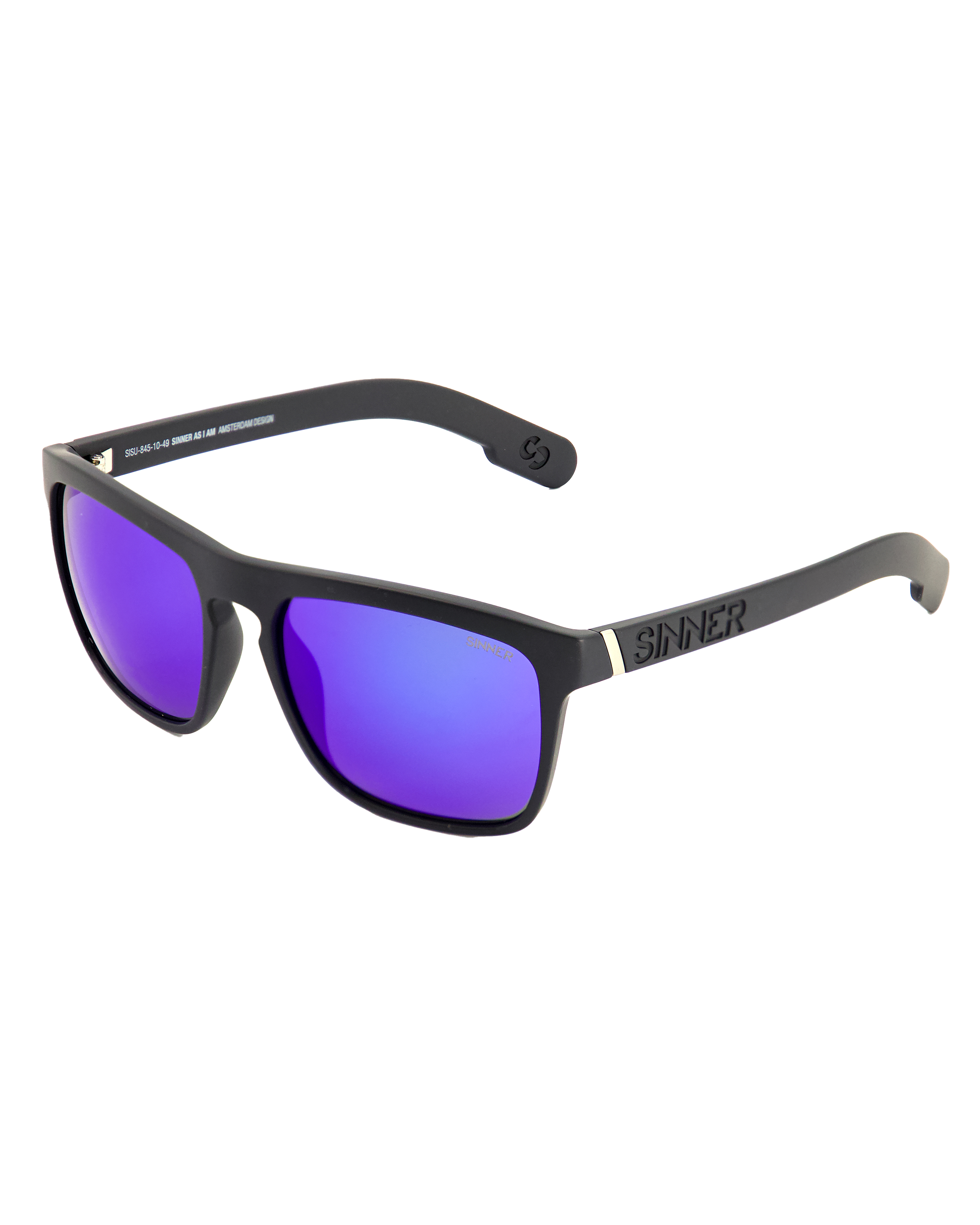 Thunder X Sunglasses In BlackandBlue Oil