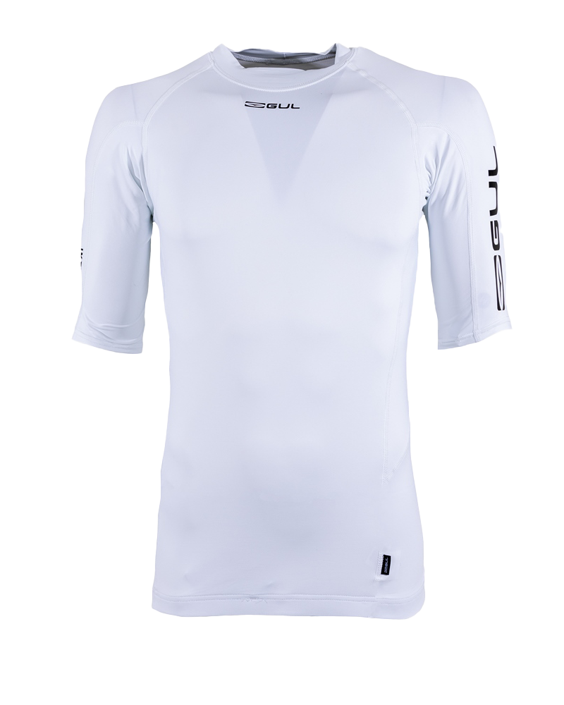 Uv Short Sleeve Rash Vest In White