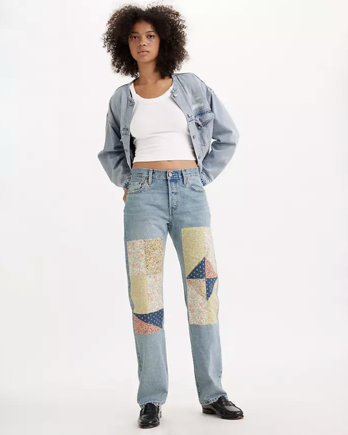 501 90s Jeans In Medium Indigo Pattern