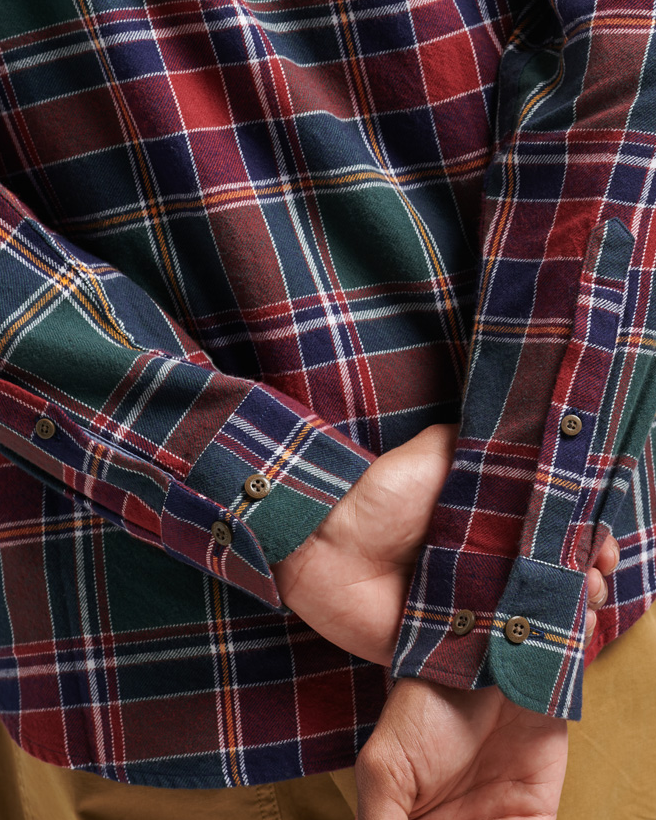 Vintage Lumberjack Shirt In Doyle Check Green