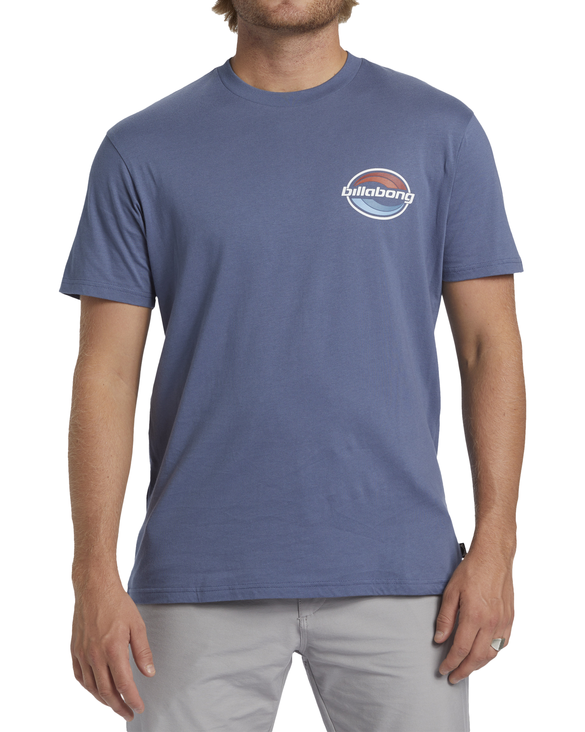 Walled T-shirt In Slate Blue