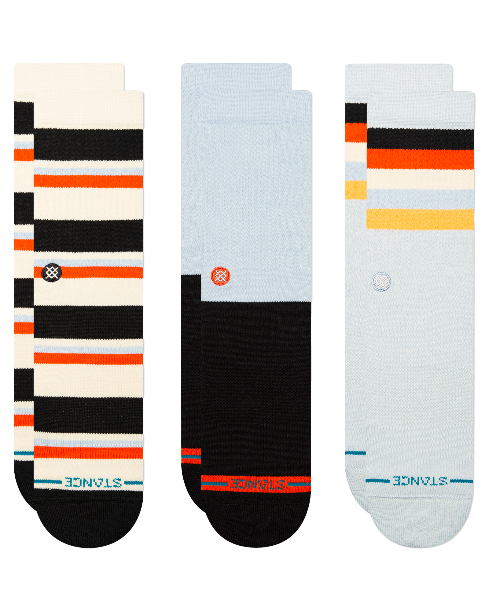 Weekly Grind Crew Socks (3 Pack)  In Ice Blue