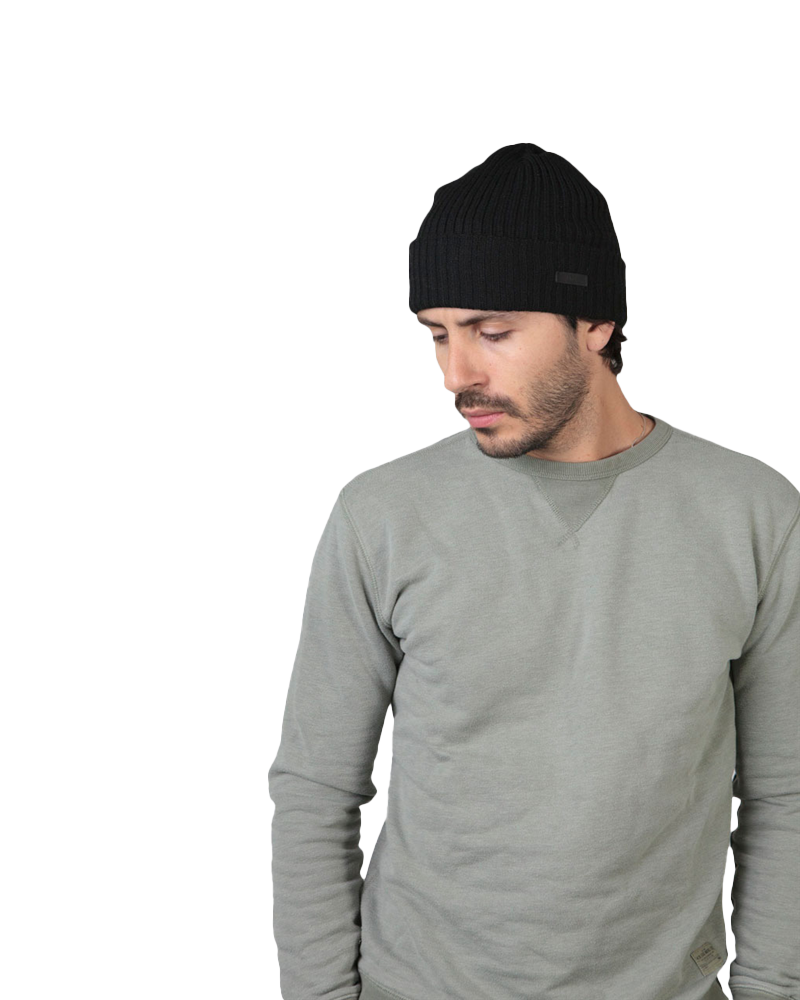 Wilbert Turnup Beanie In Black