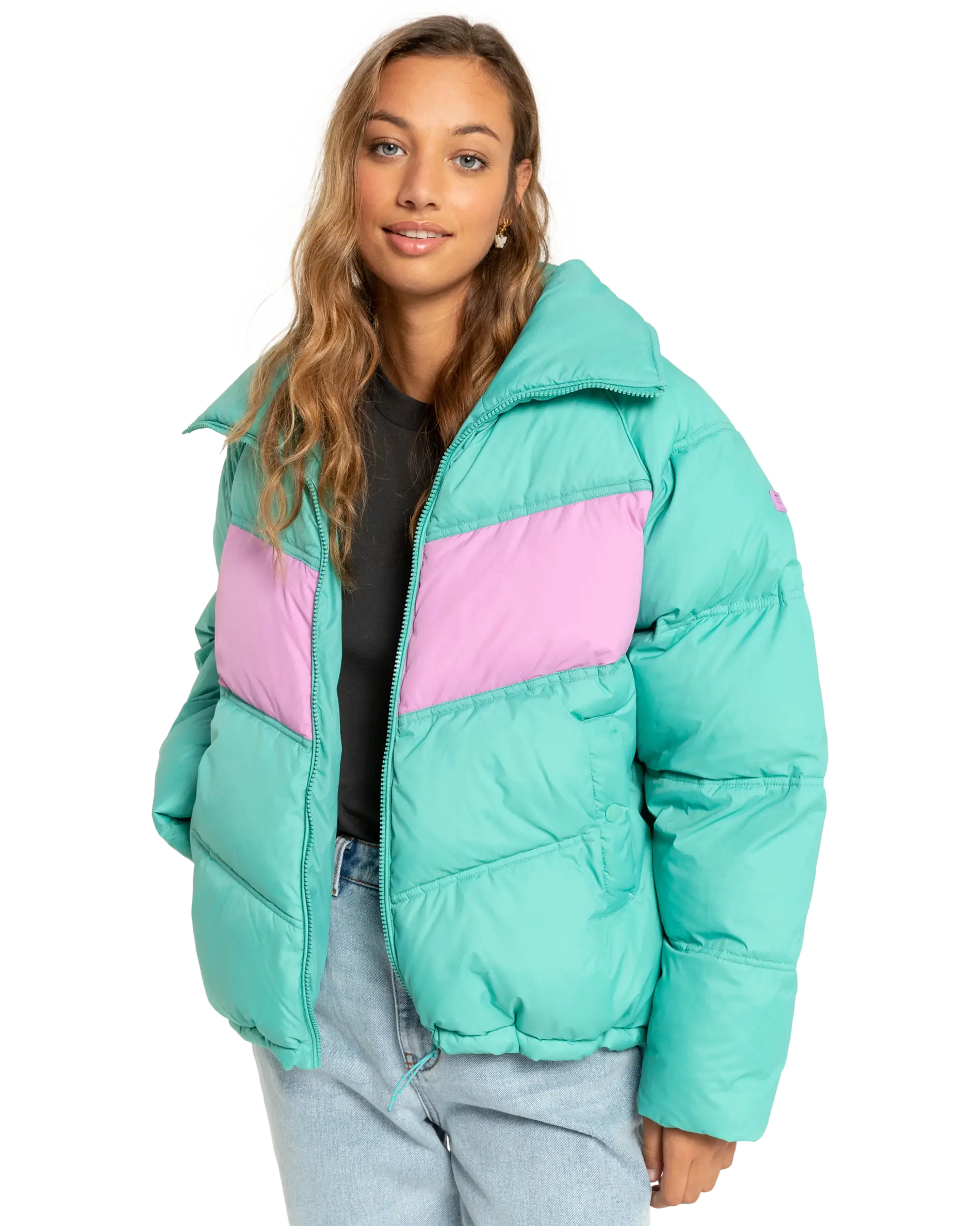 Winter Paradise Jacket In Sea Green